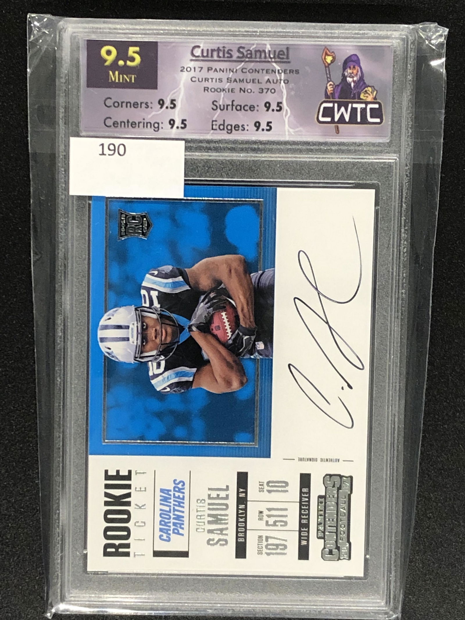 Curtis Samuel panini contenders auto CWTC 9.5 (1 of 1)
