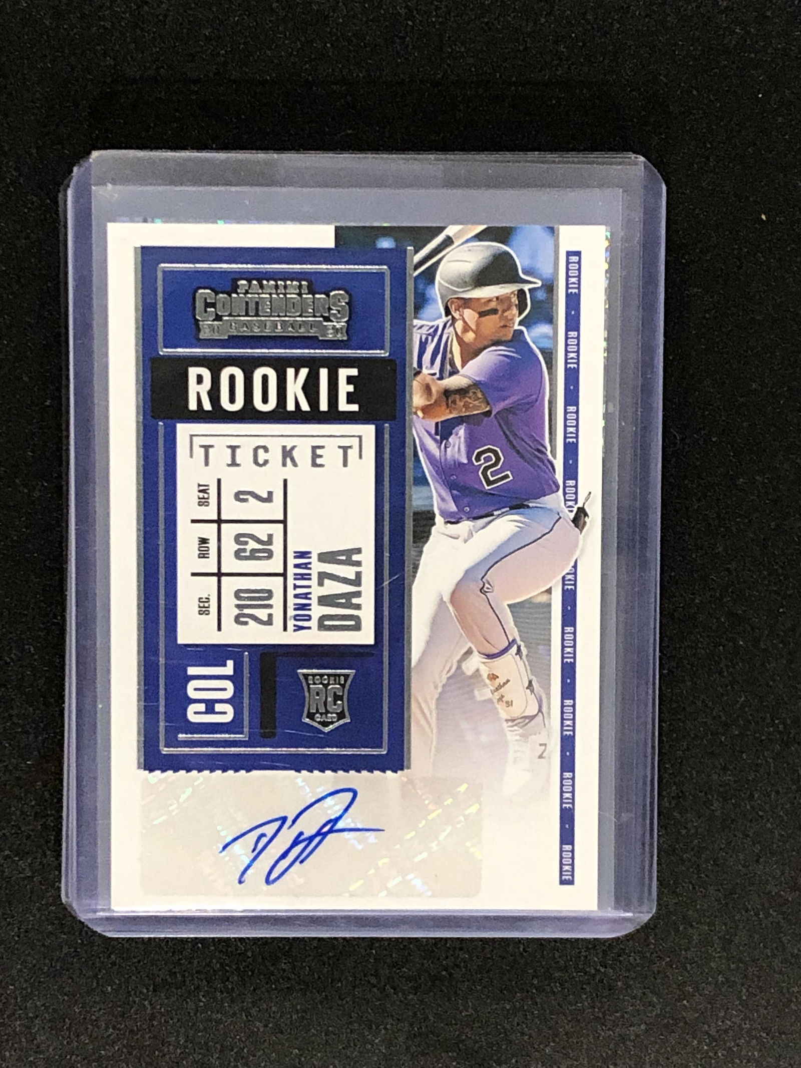 Yonathan Daza panini contenders auto (1 of 1)