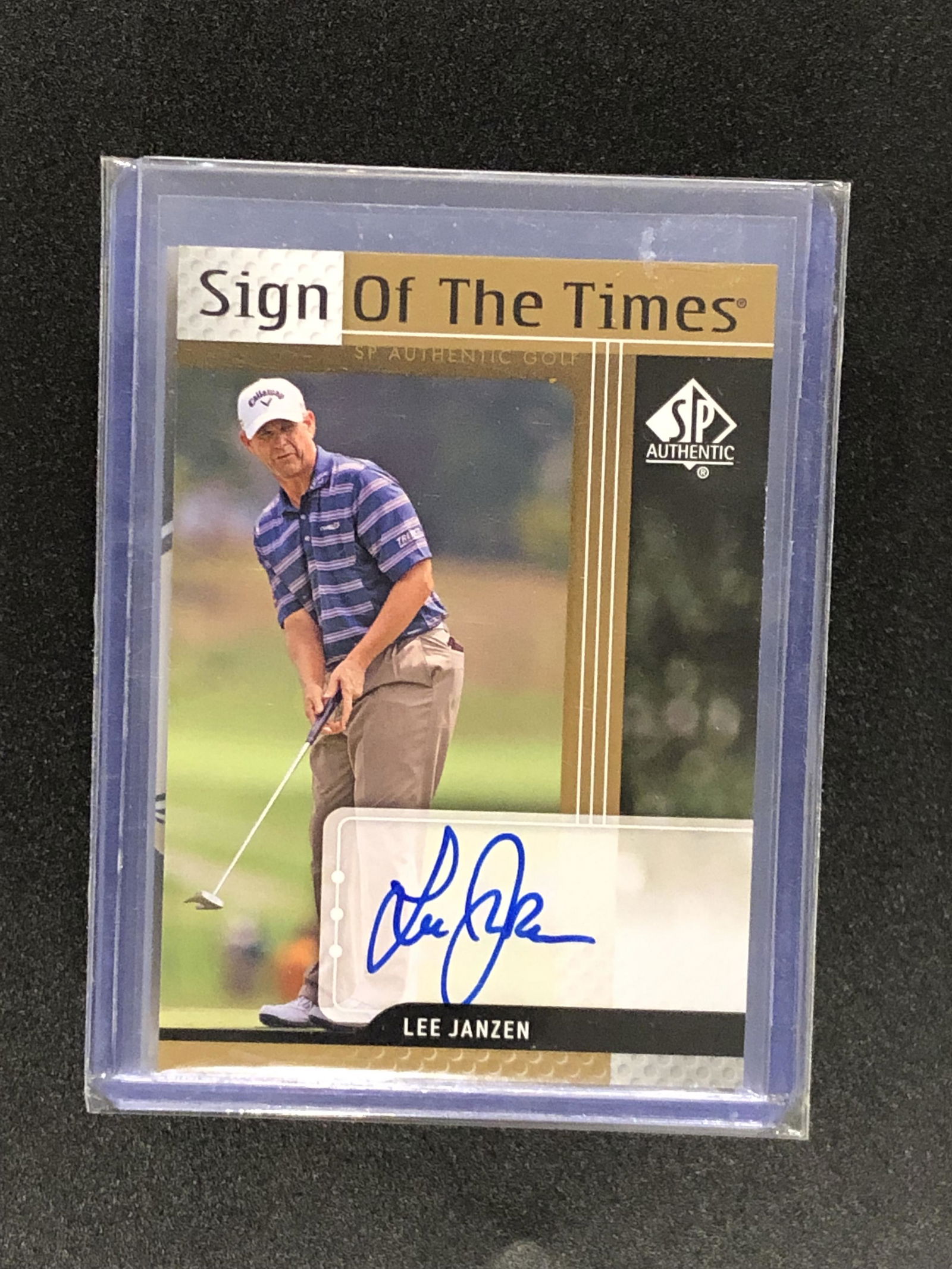 Lee Janzen authentic auto golf: Lee Janzen authentic auto golf