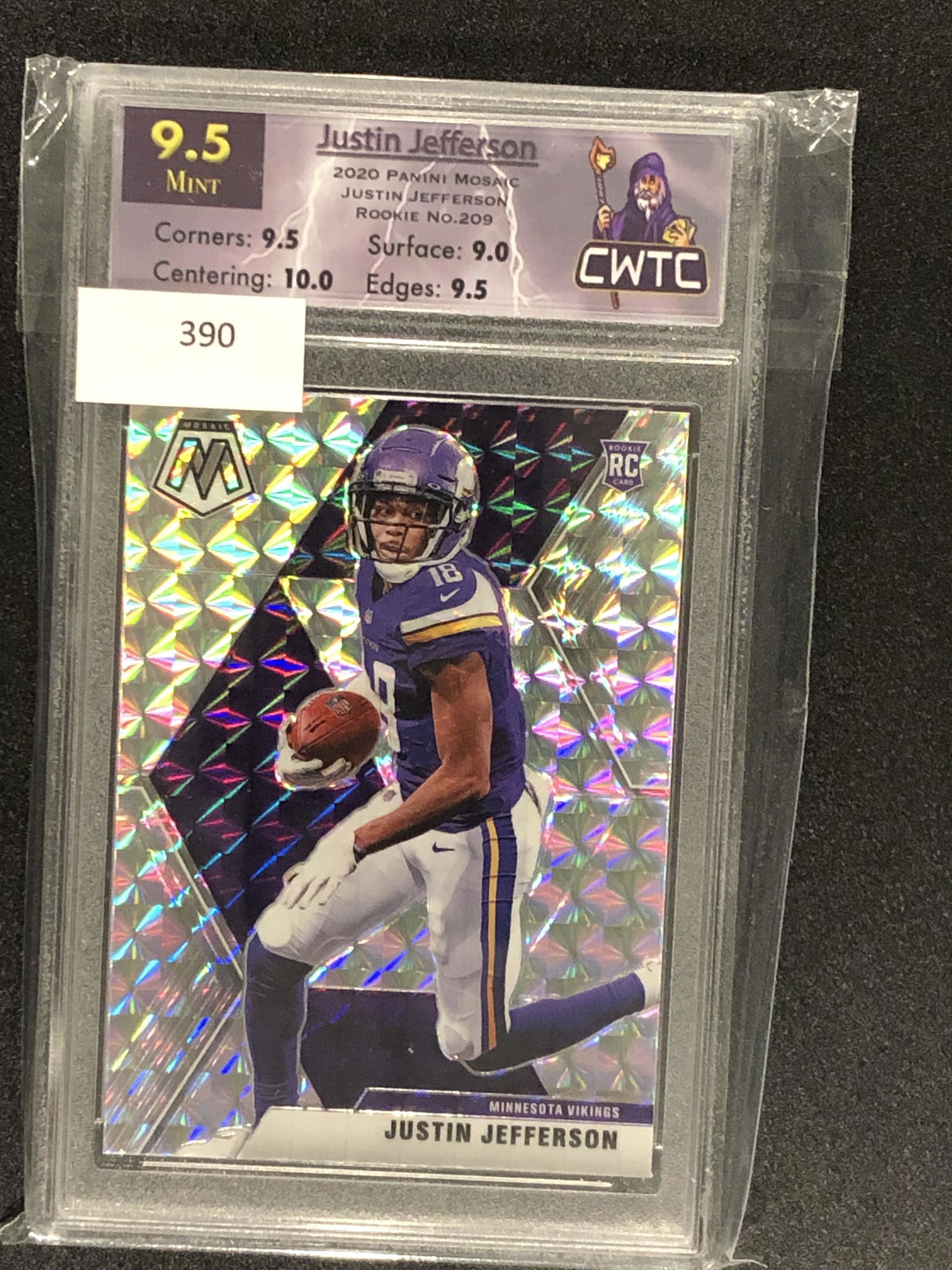 Justin Jefferson mosaic CWTC 9.5 mint (1 of 1)