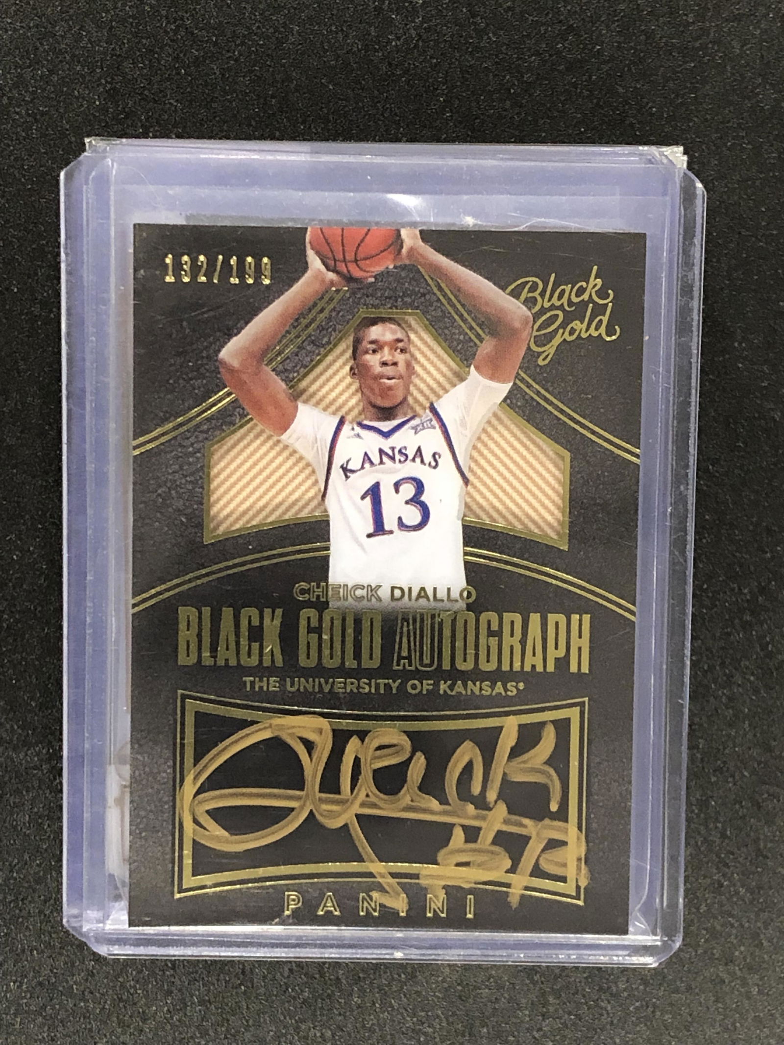 Cheick Diallo panini black gold auto 132/199 (1 of 1)