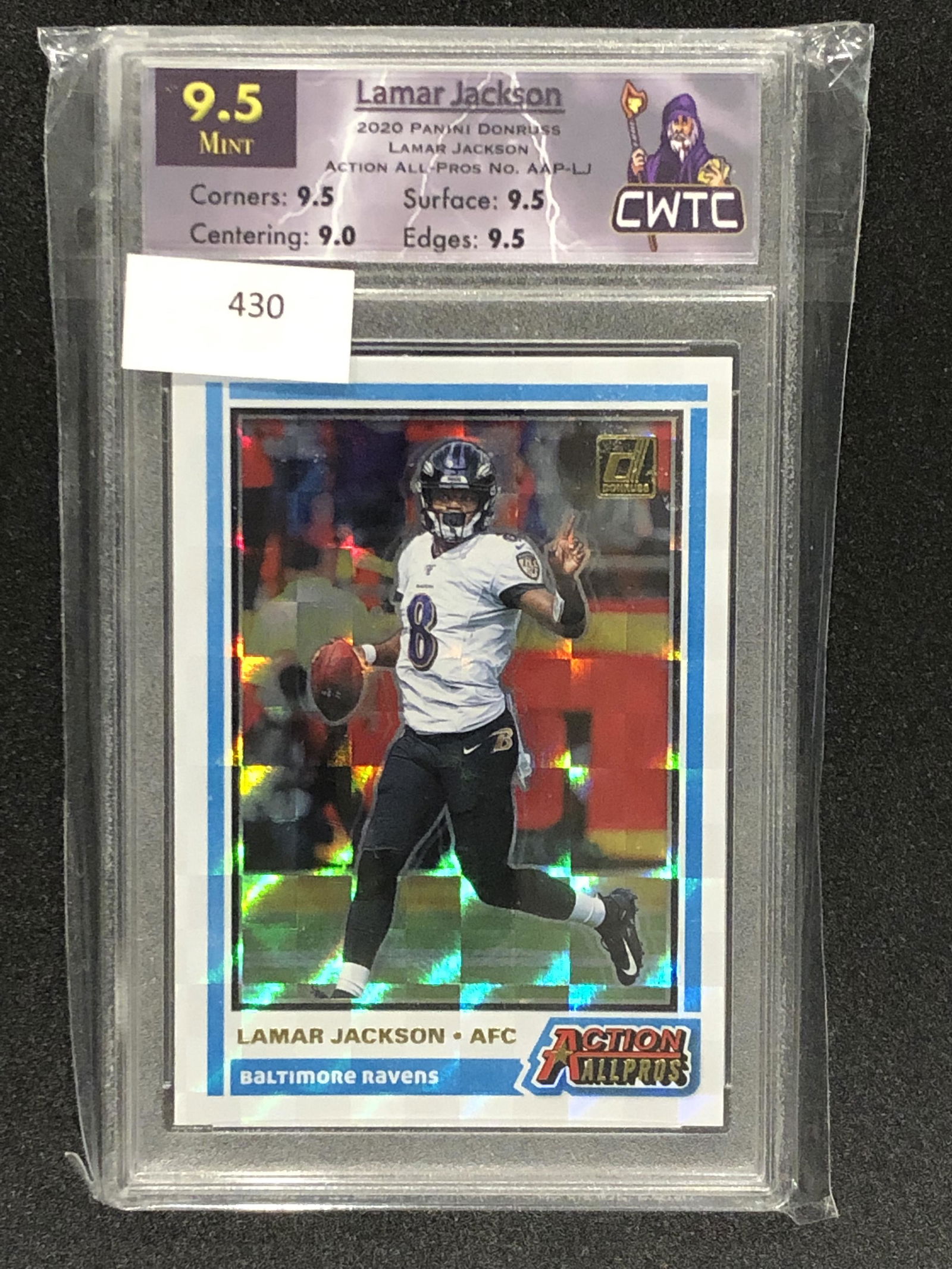 Lamar Jackson panini donruss CWTC 9.5 mint (1 of 1)