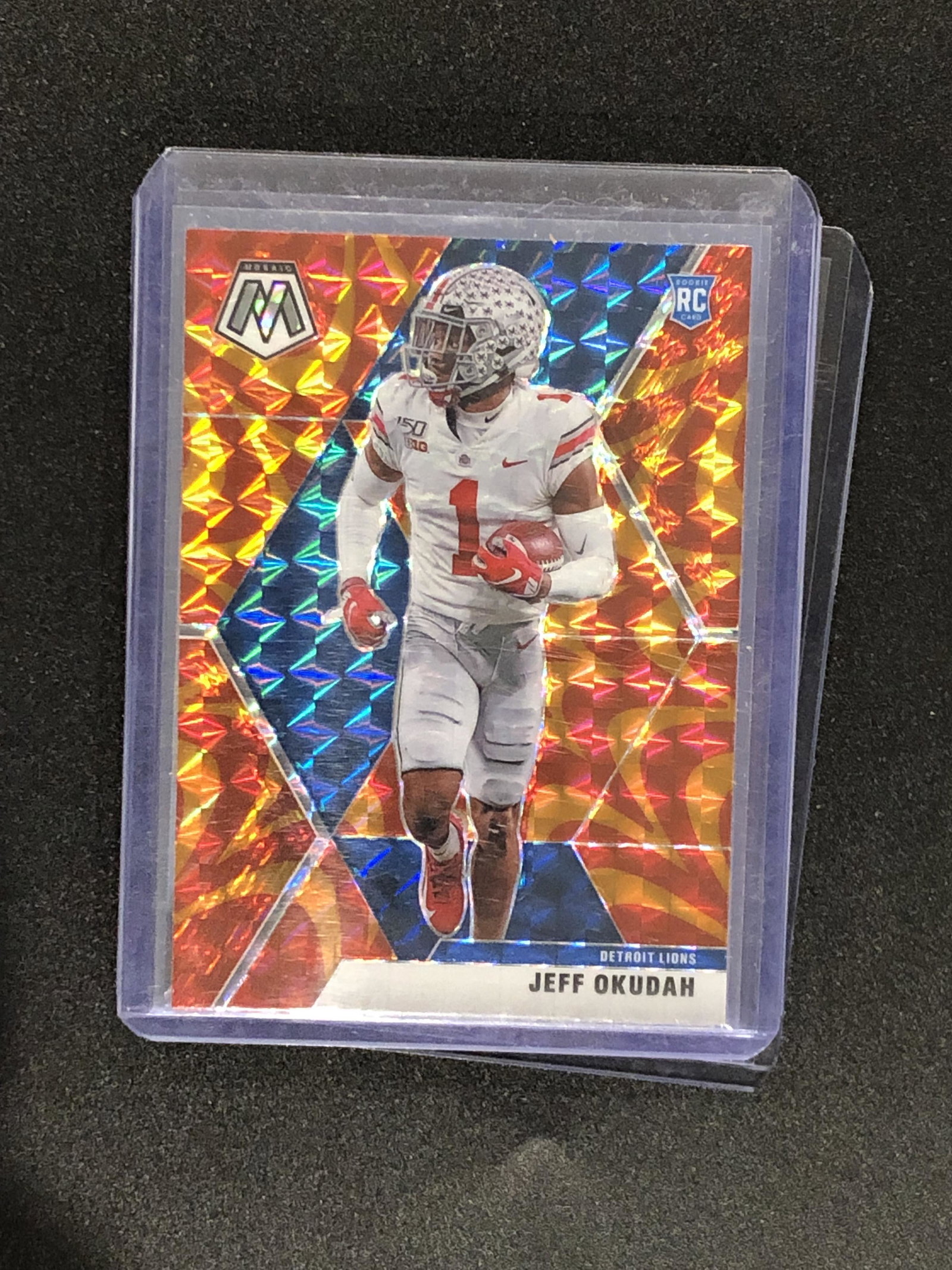 Jeff Okudah mosaic rookie: Jeff Okudah mosaic rookie