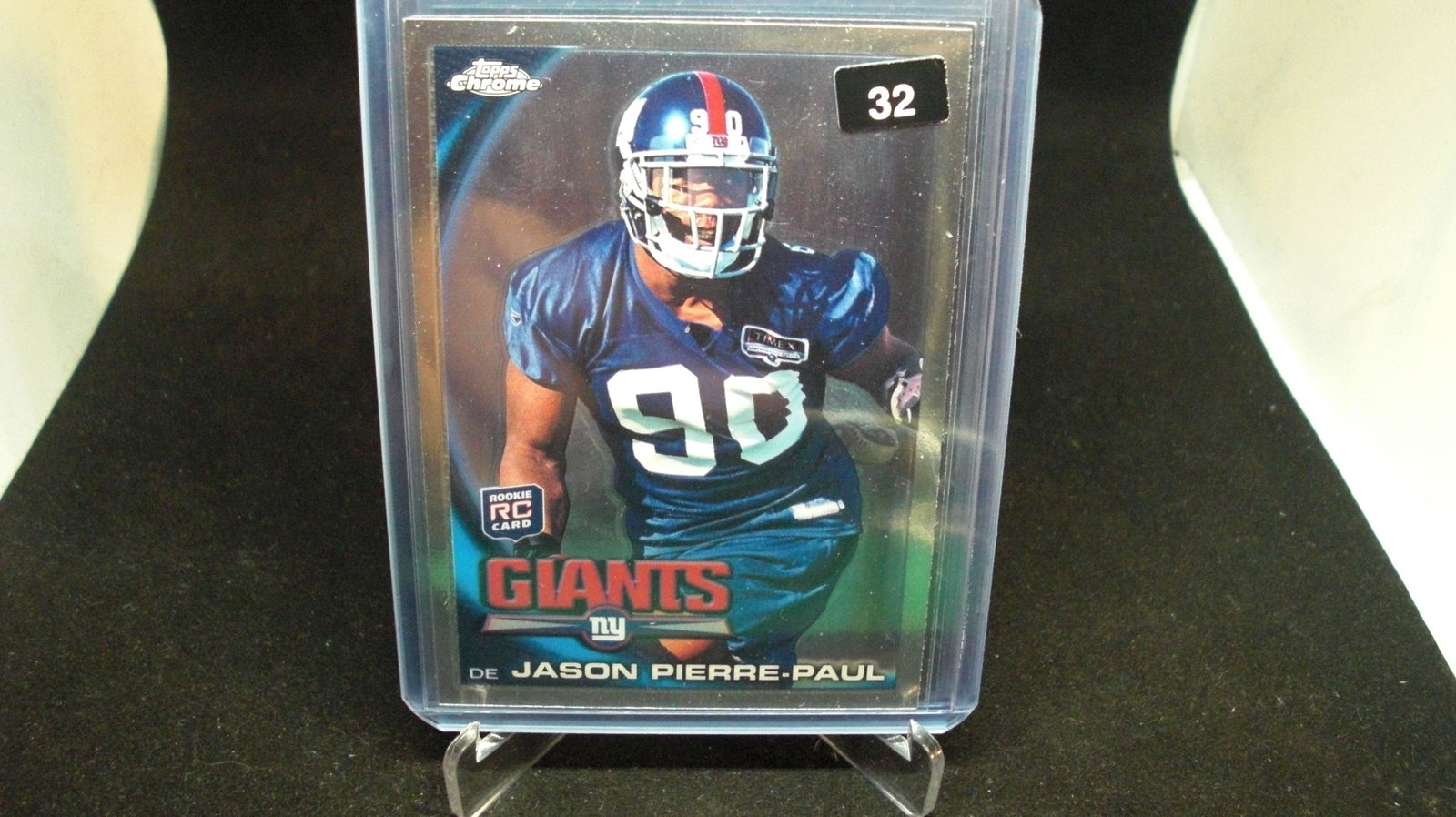 Jason Pierre Paul Topps Chrome rookie: in top loader