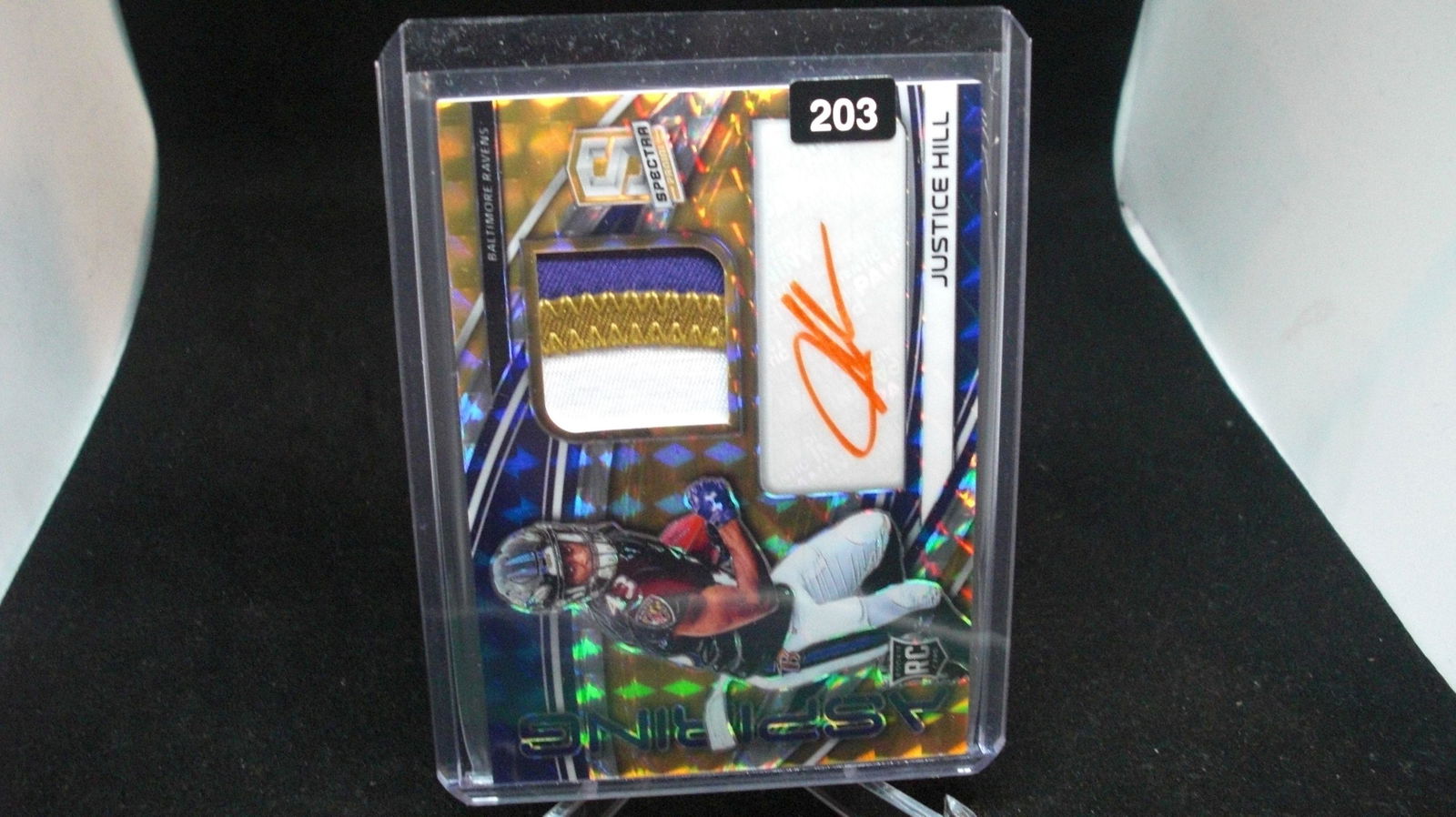 justice hill rookie patch auto 09/15 (1 of 1)