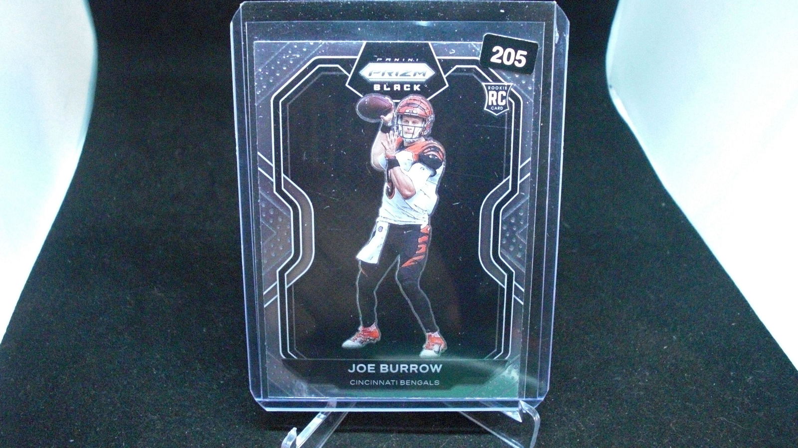joe burrow prizm black rookie (1 of 1)
