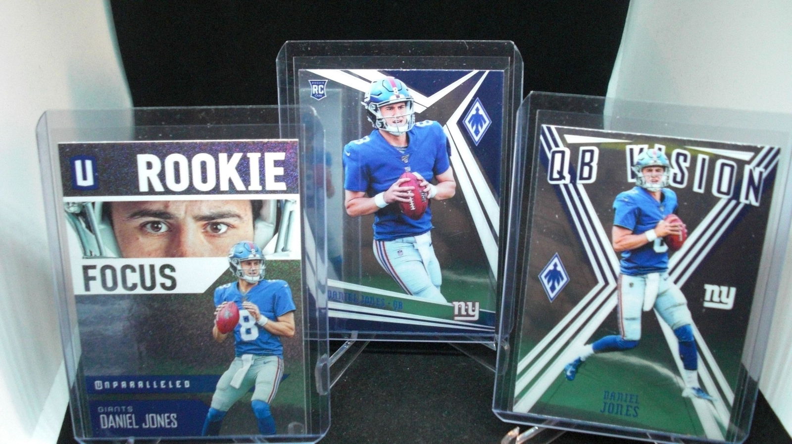 lot of 3 daniel jones rookie card (1 of 1)
