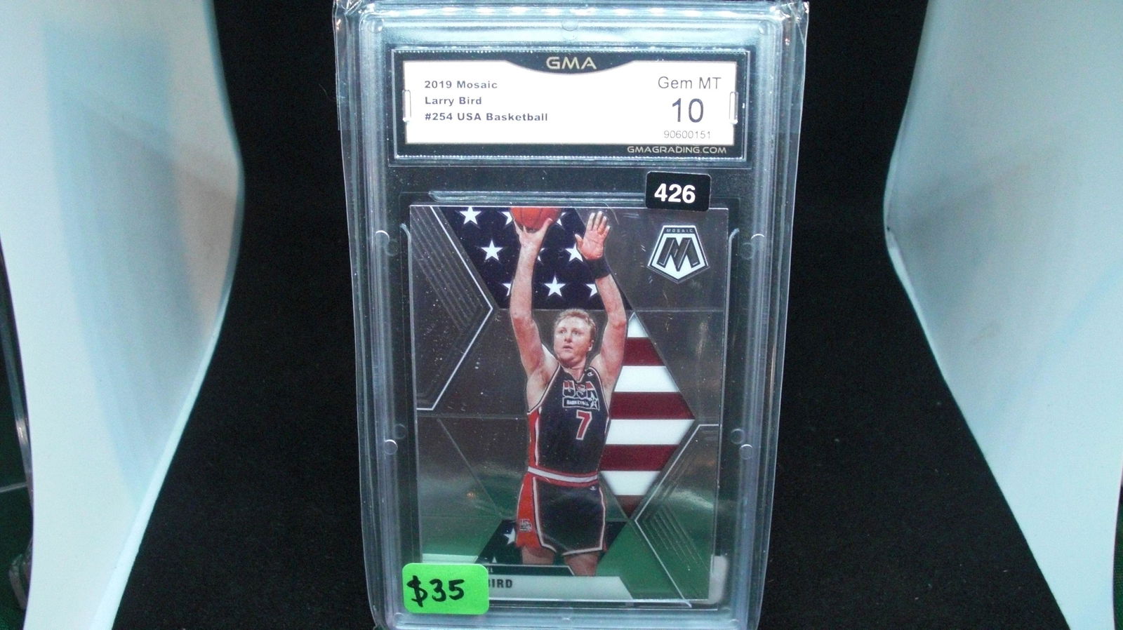 gma graded 10 gem mt larry bird mosaic usa (1 of 1)