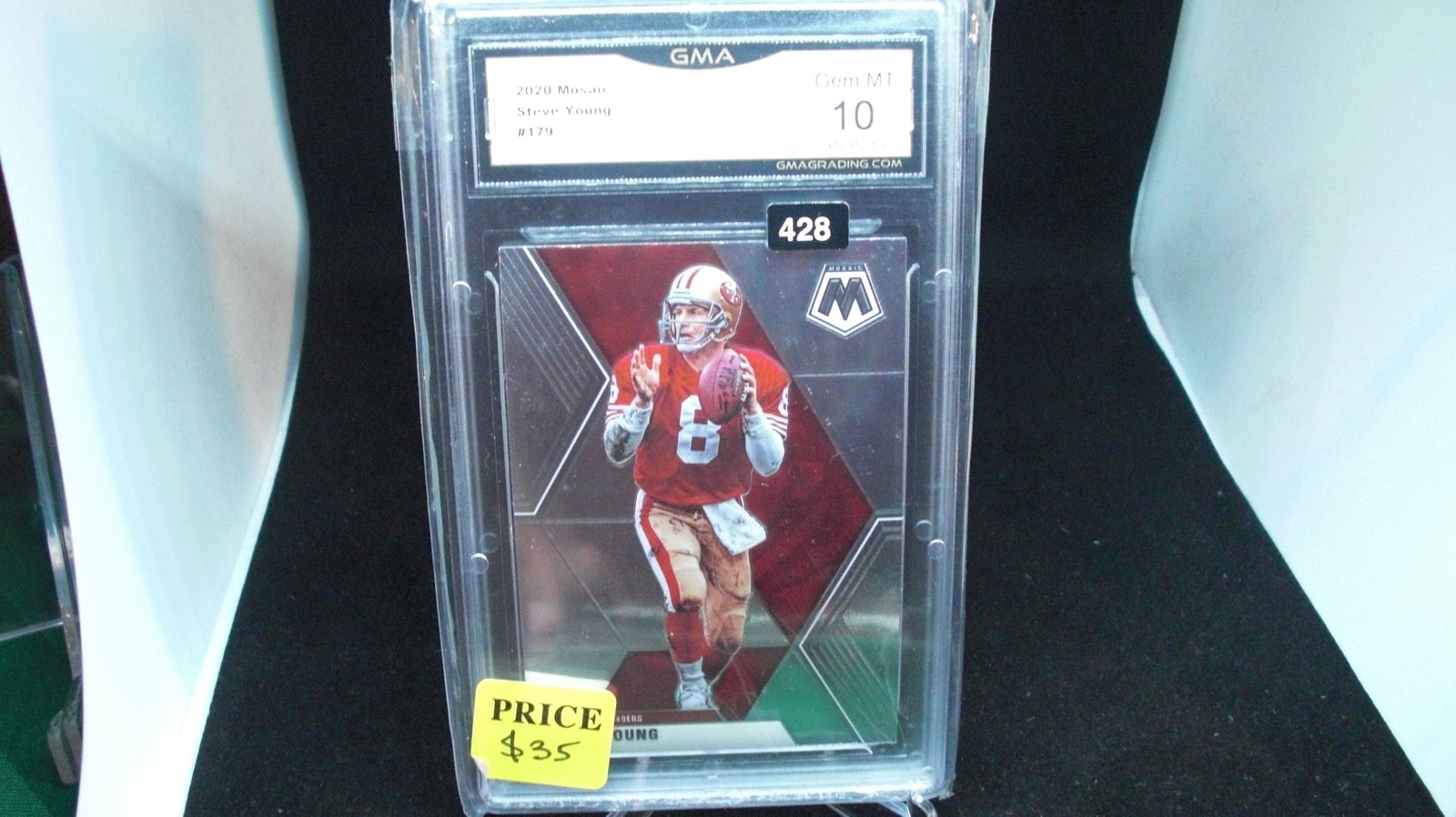 gma graded 10 gem mt steve young mosaic: gma graded 10 gem mt steve young mosaic