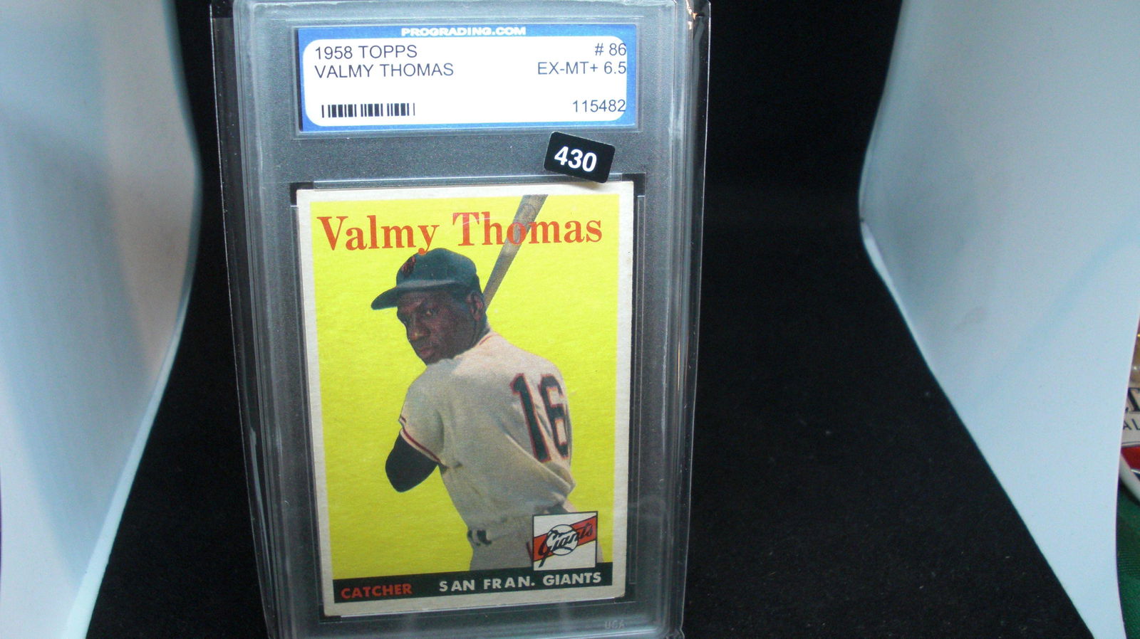 pro grading 6.5 valmy thomas 1958 topps (1 of 1)