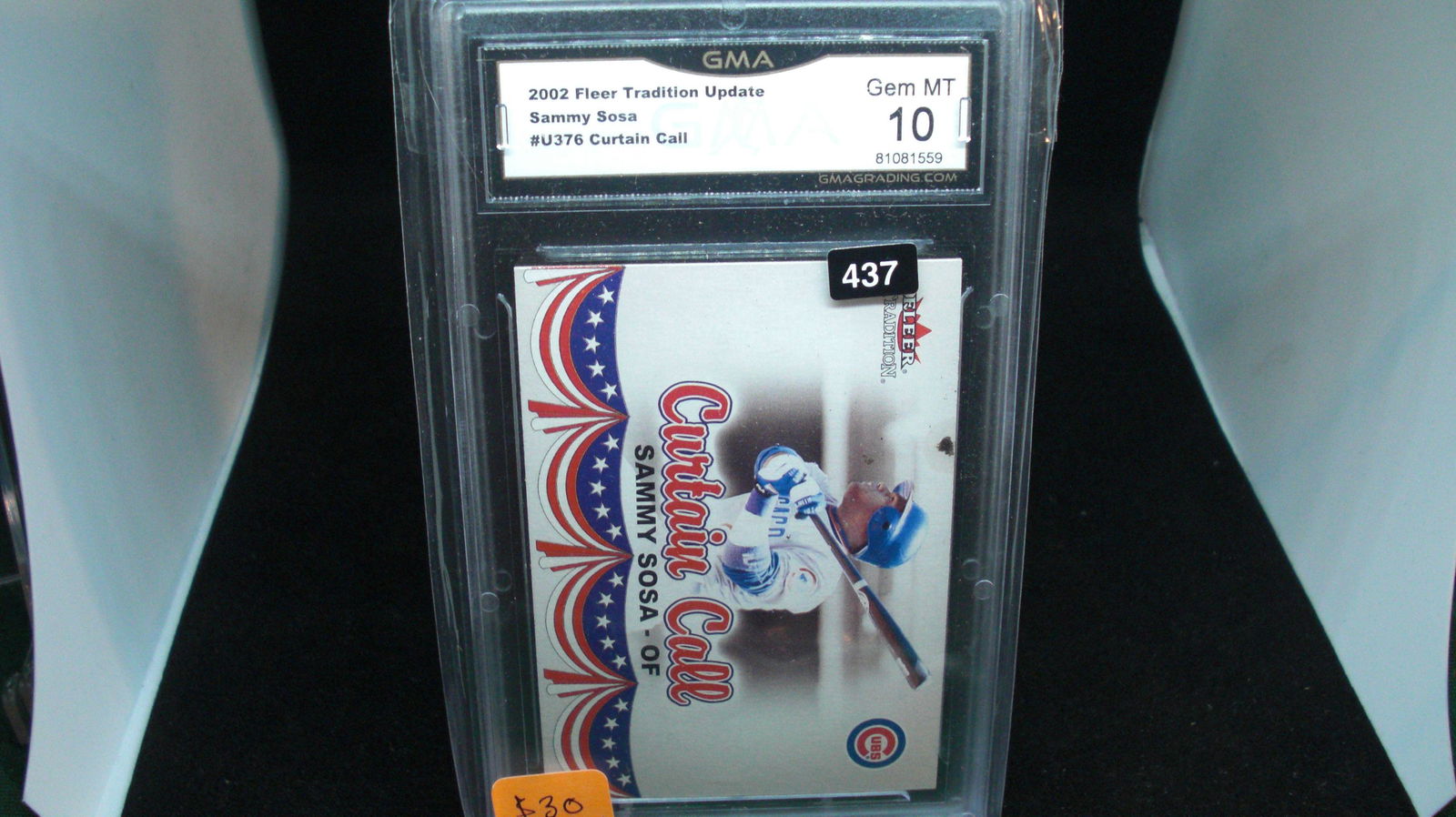 gma graded 10 gem mt 2002 fleer update sammy sosa (1 of 1)