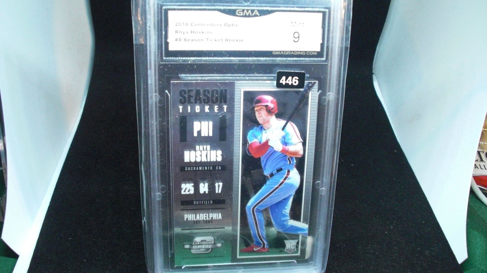gma graded 9 rhys hoskins season ticket: gma graded 9 rhys hoskins season ticket