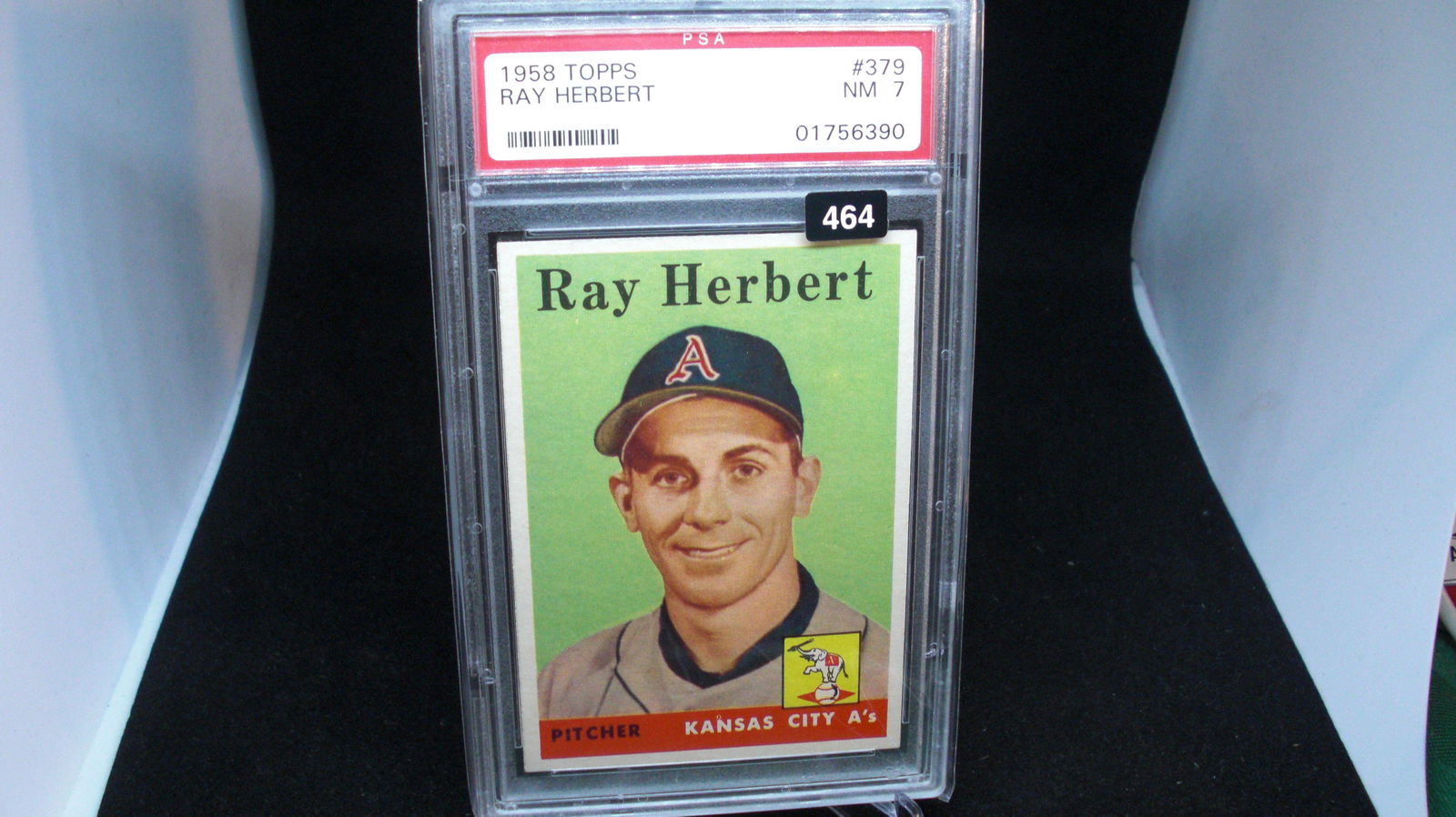 psa 7 ray herbert 1958 topps (1 of 1)