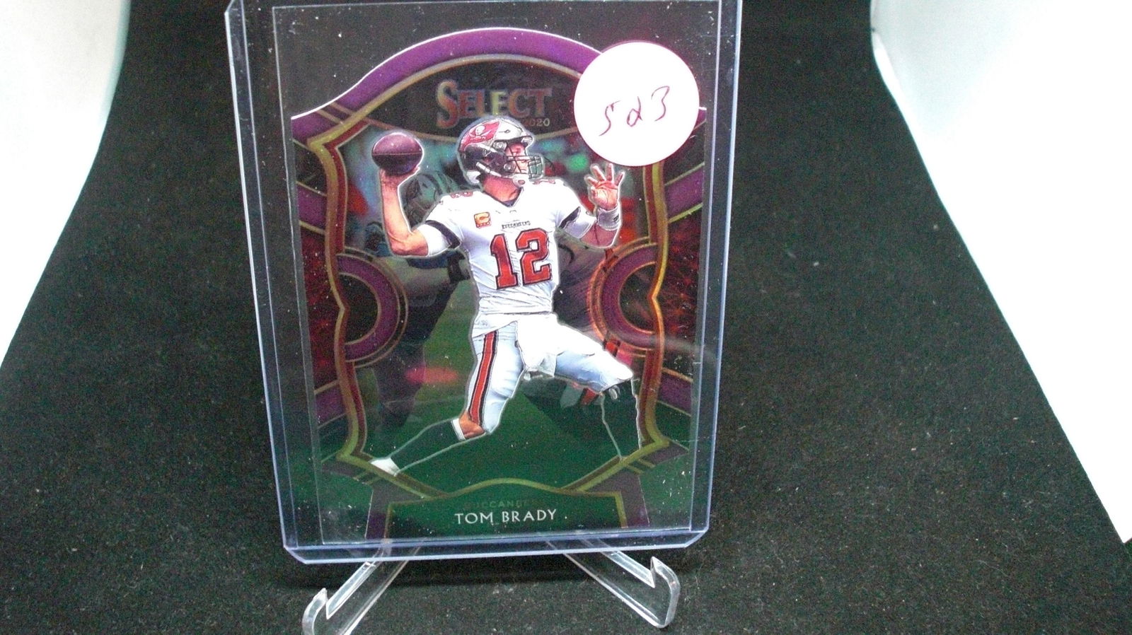 tom brady select purple die cut (1 of 1)
