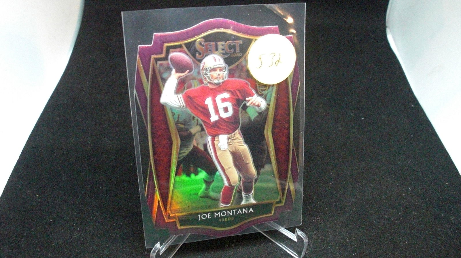 joe montana select purple die cut (1 of 1)