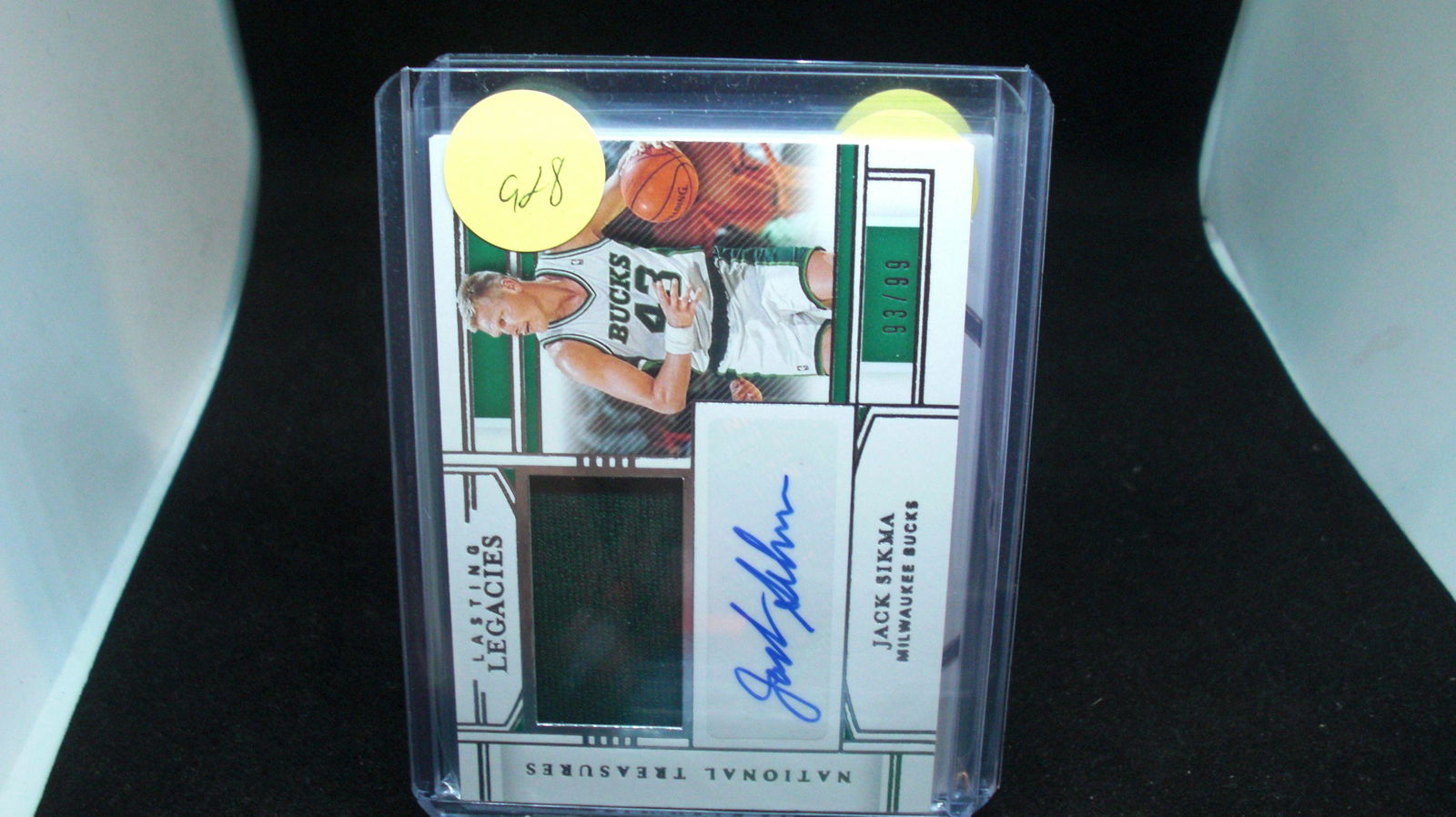 jack sikma national treasure jersey auto 93/99 (1 of 1)