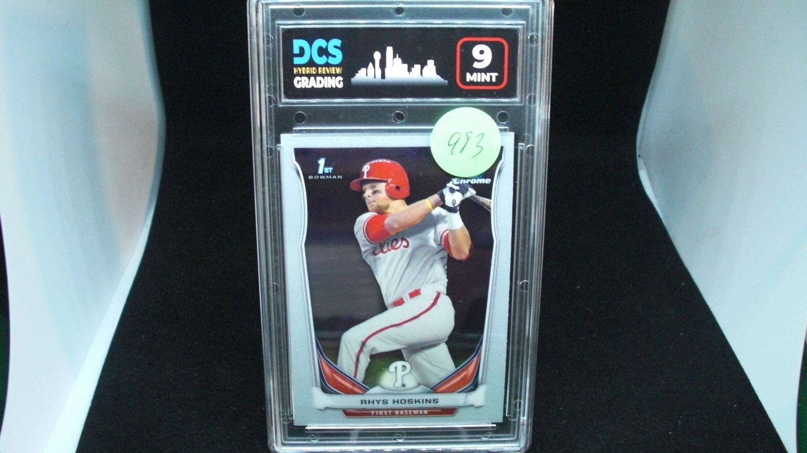 dcs graded Rhys Hoskins Phillies first Bowman Chrome (1 of 1)