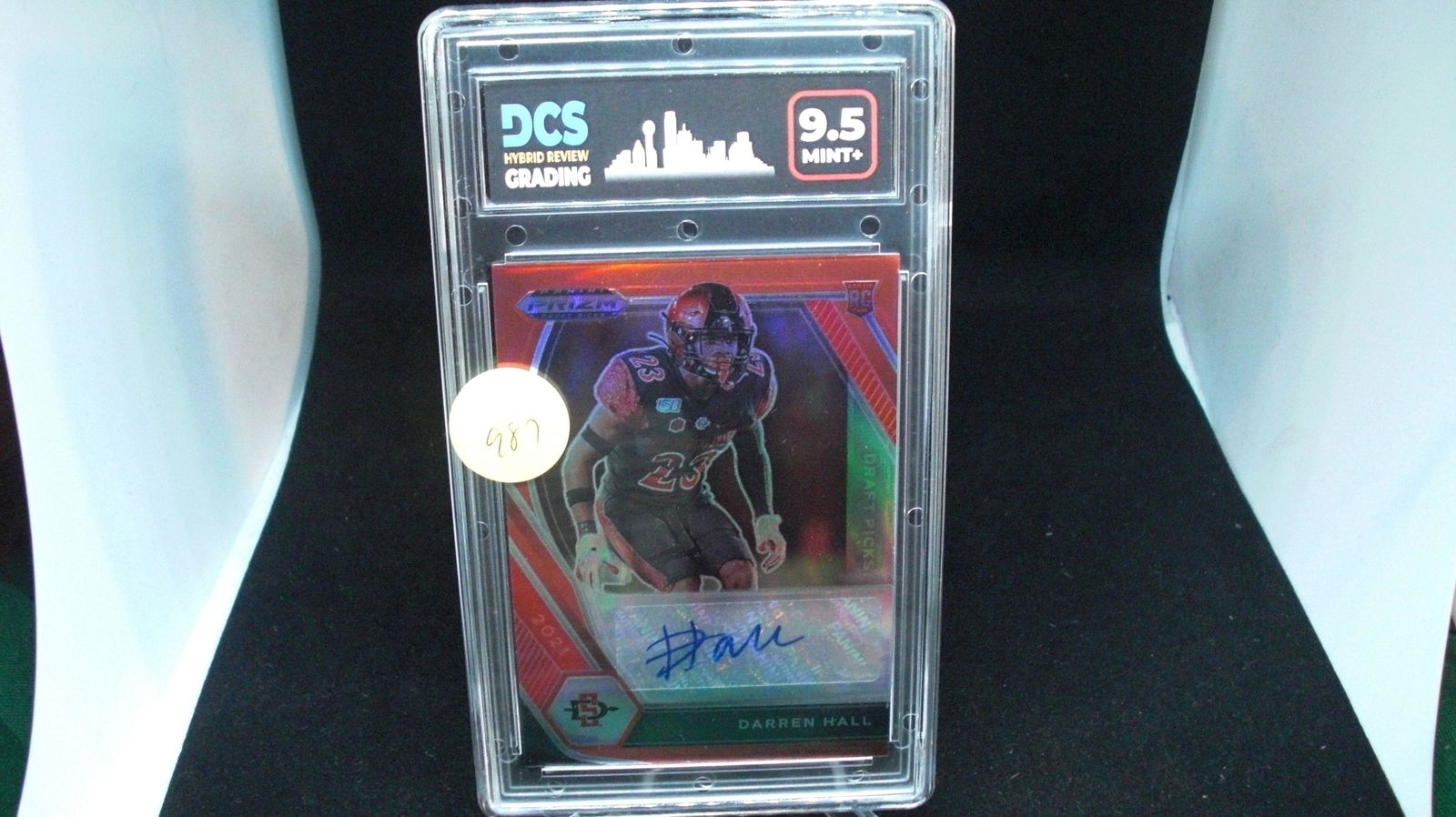 dcs graded 9.5 Darren hall red prism auto 4 of 199 (1 of 1)