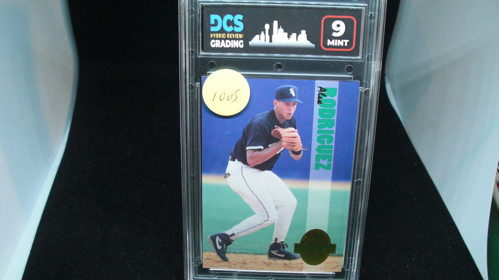 dcs graded 9 mint Alex Rodriguez rookie card (1 of 1)