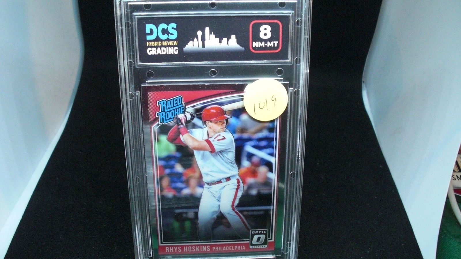 dcs graded 8 rhys hoskins optic rated rookie (1 of 1)