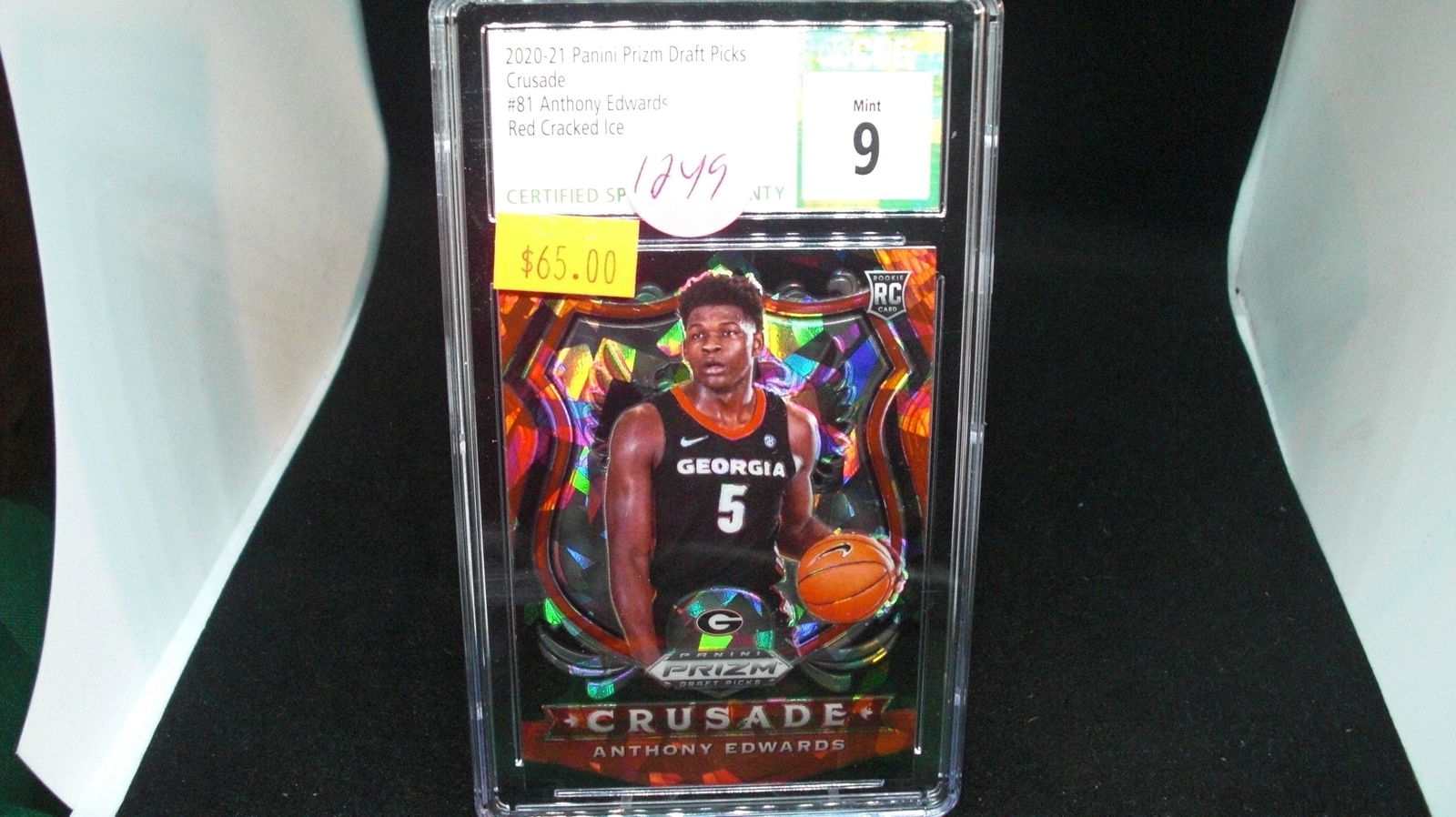 csg graded anthony edwards crusaded red ice (1 of 1)