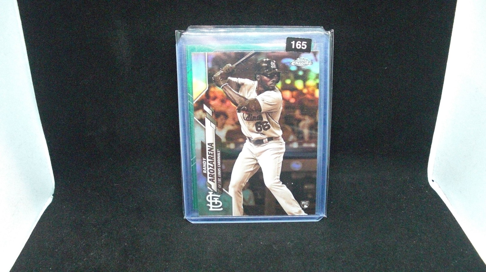 Randy arozarena negative refractor rookie: in top loader