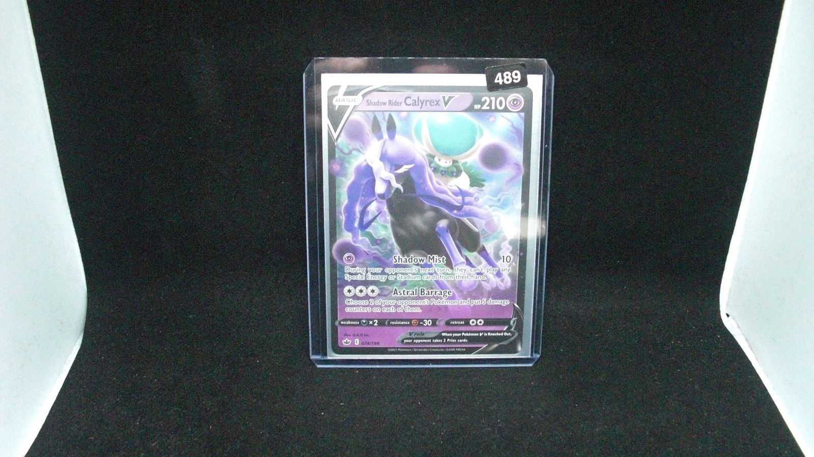 pokemon holo foil card calyrex (1 of 1)