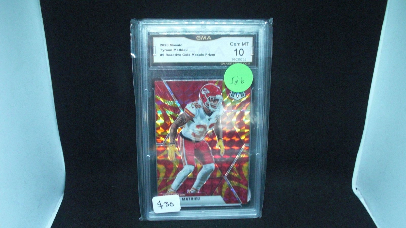 gma graded gem 10 tyrann mathieu orange reactive (1 of 1)