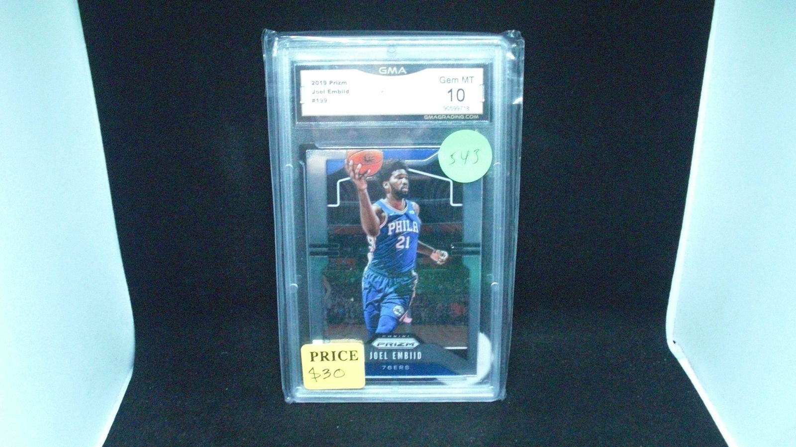 gma graded gem 10 joel embiid prizm (1 of 1)