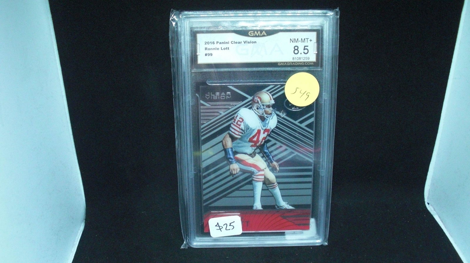 gma graded 8.5 ronnie lott clear vision (1 of 1)