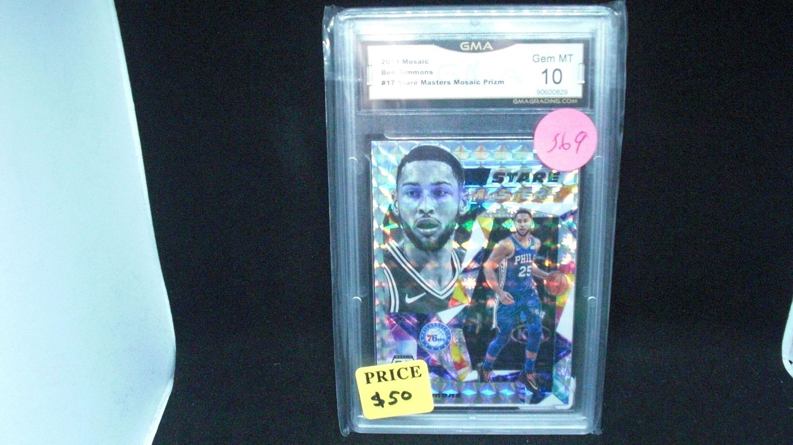 gma graded gem 10 Ben Simmons mosaic silver (1 of 1)