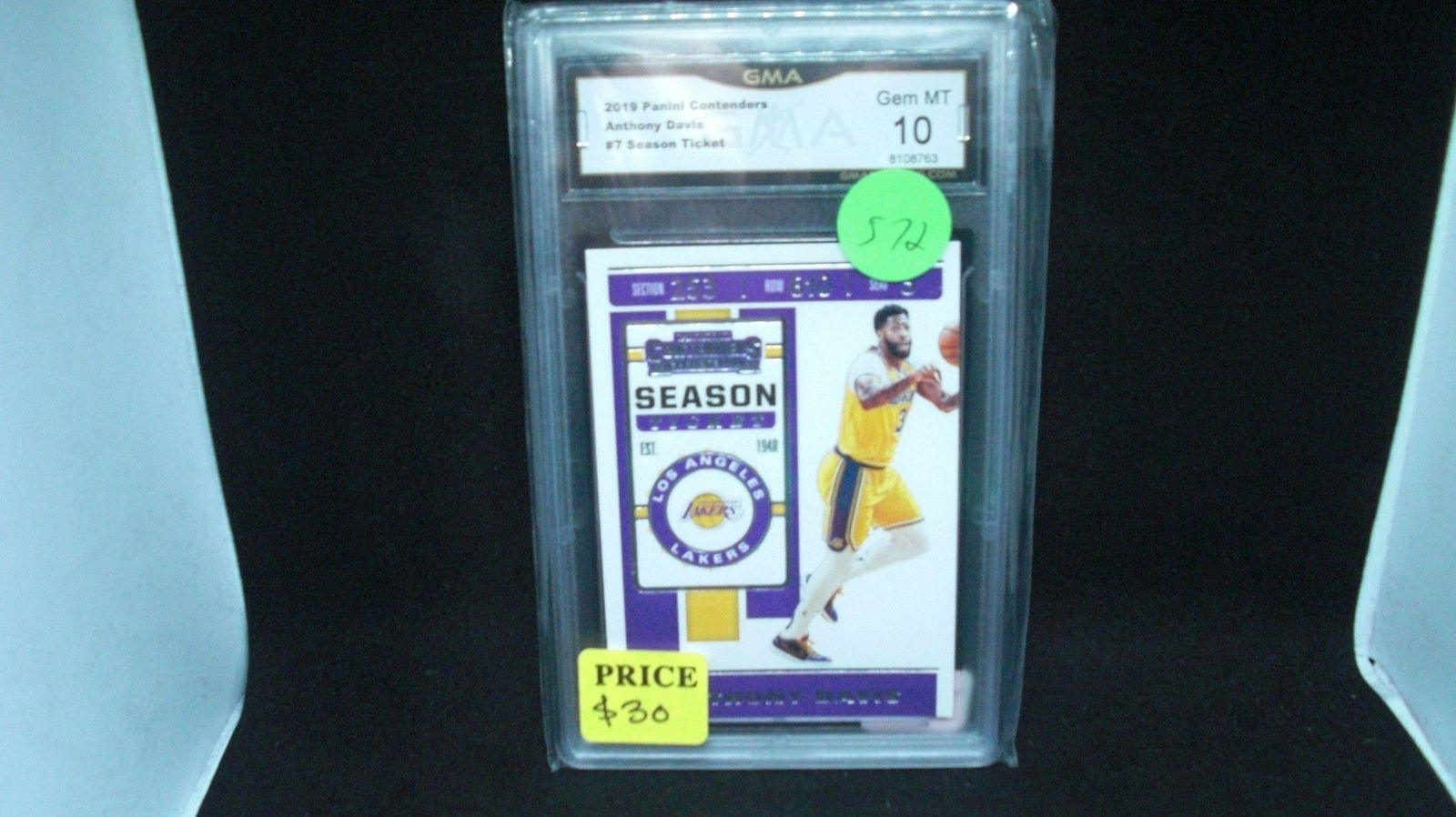gma graded gem 10 anthony davis season ticket (1 of 1)