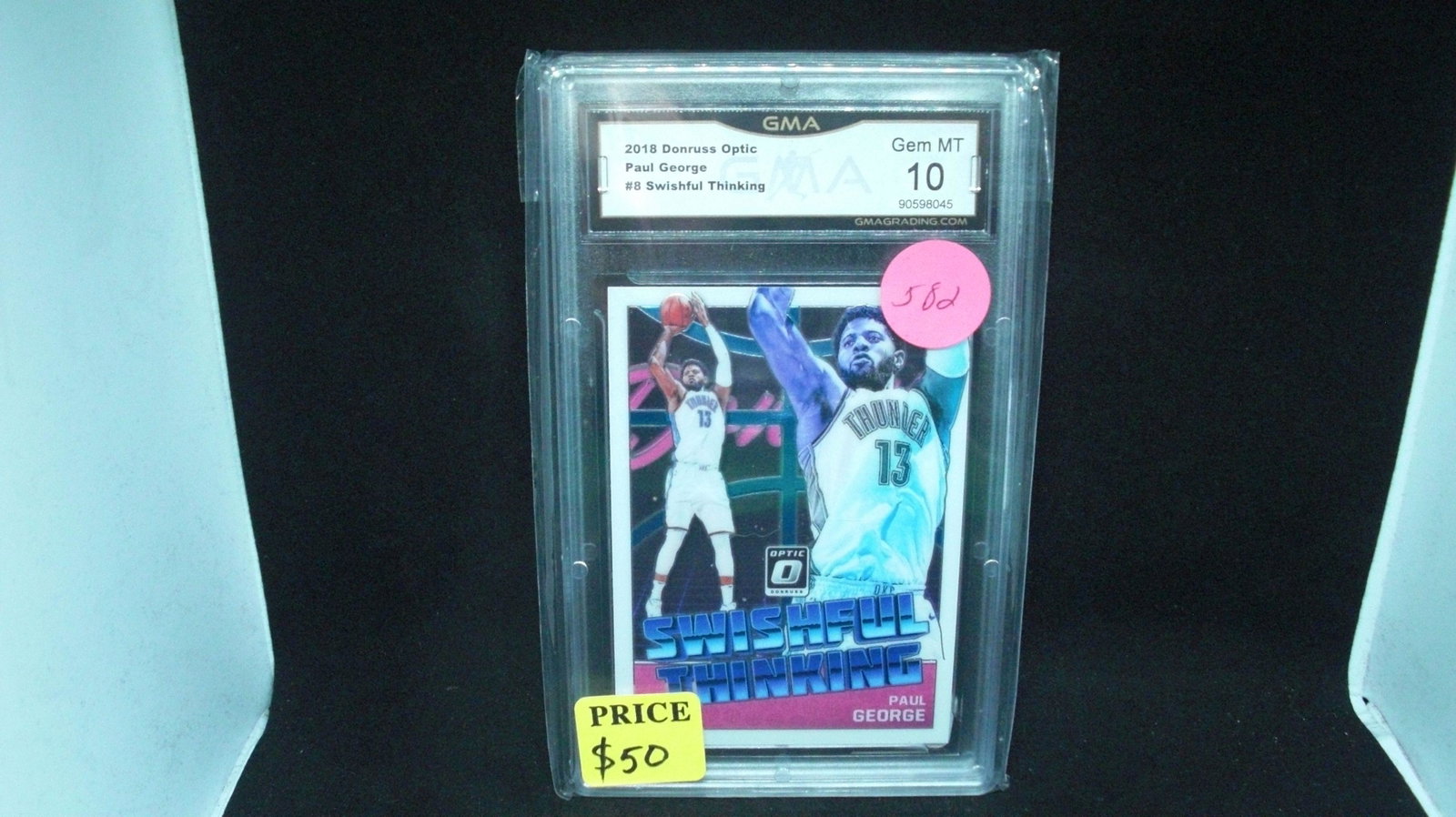 gma graded gem 10 paul george swishful thinking: gma graded gem 10 paul george swishful thinking