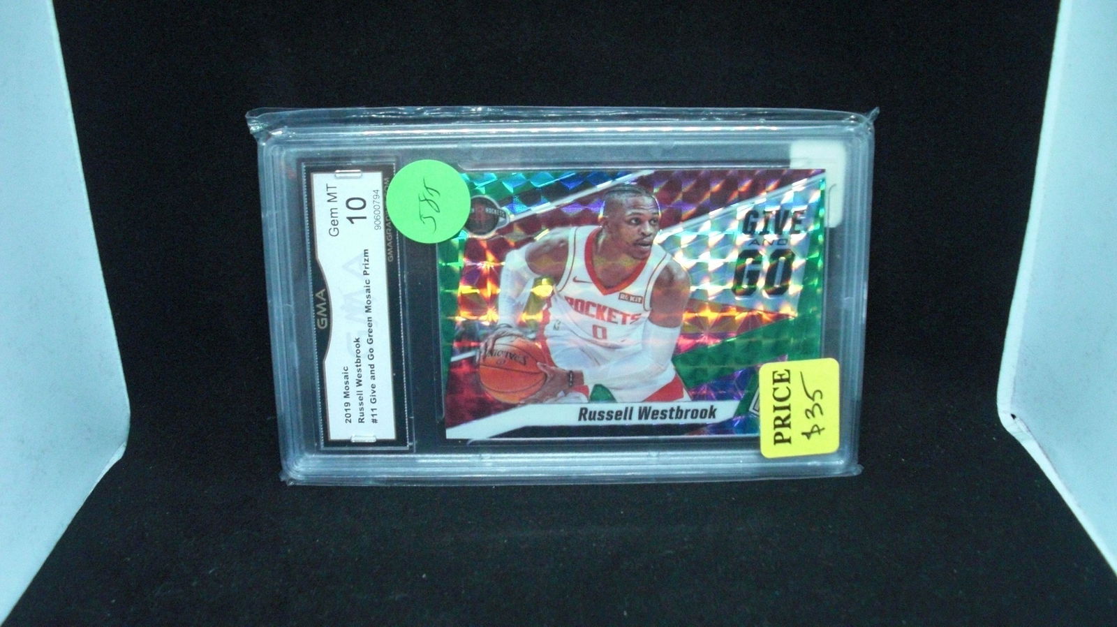 gma graded gem 10 Russell Westbrook give and go green (1 of 1)