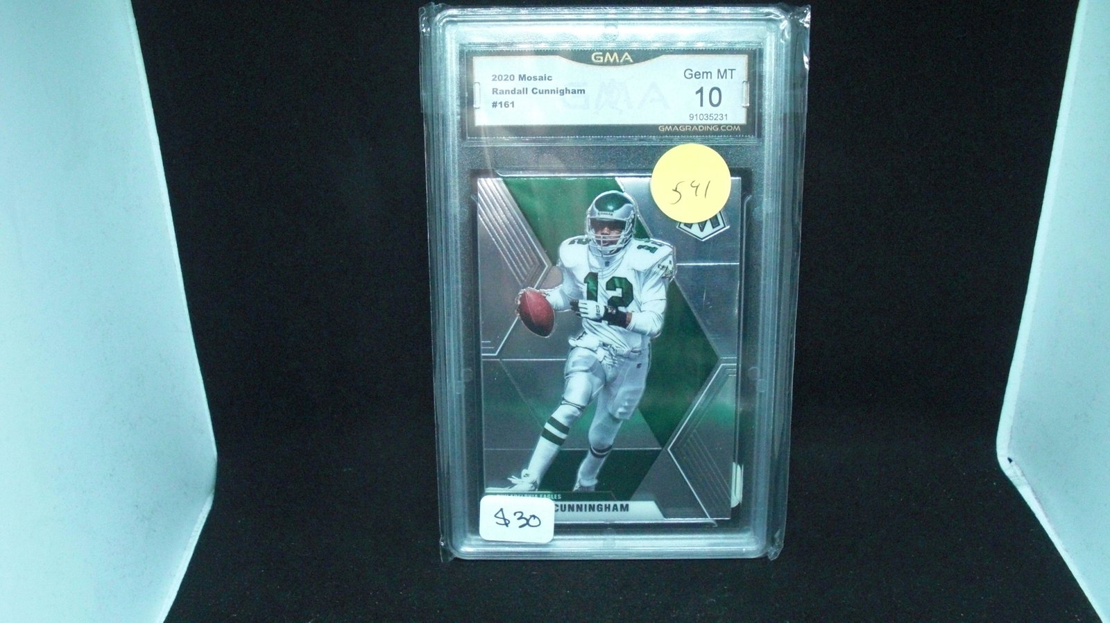 gma graded gem 10 randall cunningham mosaic: gma graded gem 10 randall cunningham mosaic