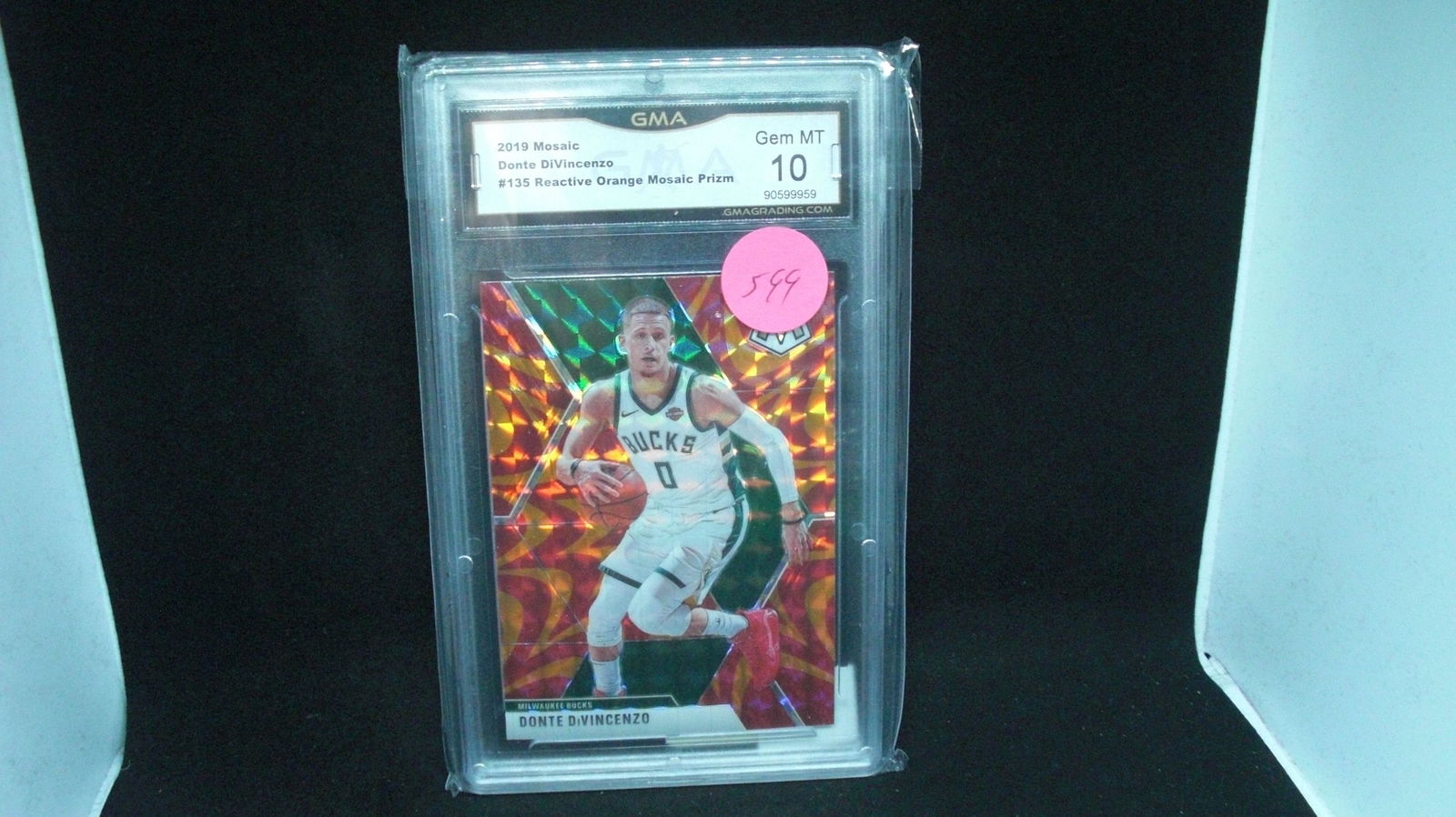 gma graded gem 10 donte divincezo orange reative (1 of 1)