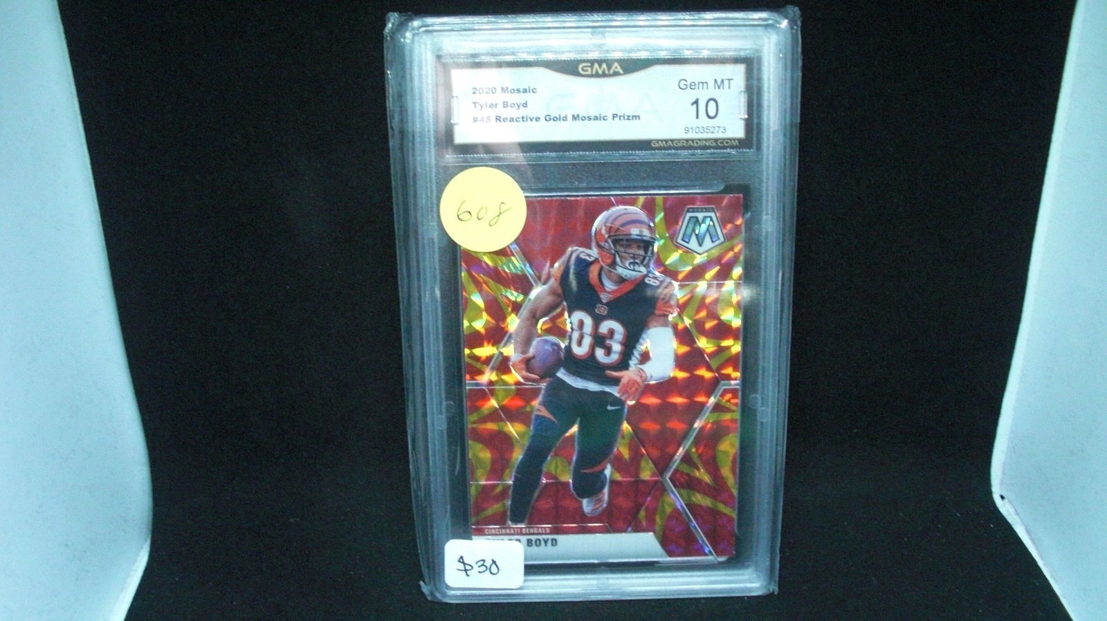 gma graded gem 10 tyler boyd orange reactive (1 of 1)