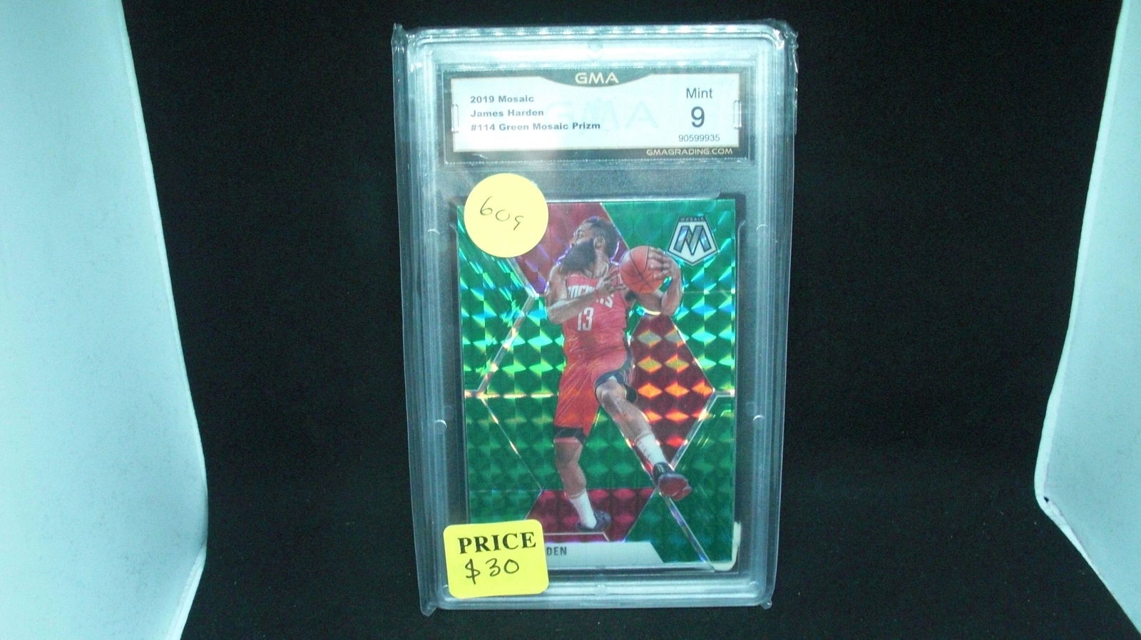 gma graded 9 james harden green mosaic (1 of 1)