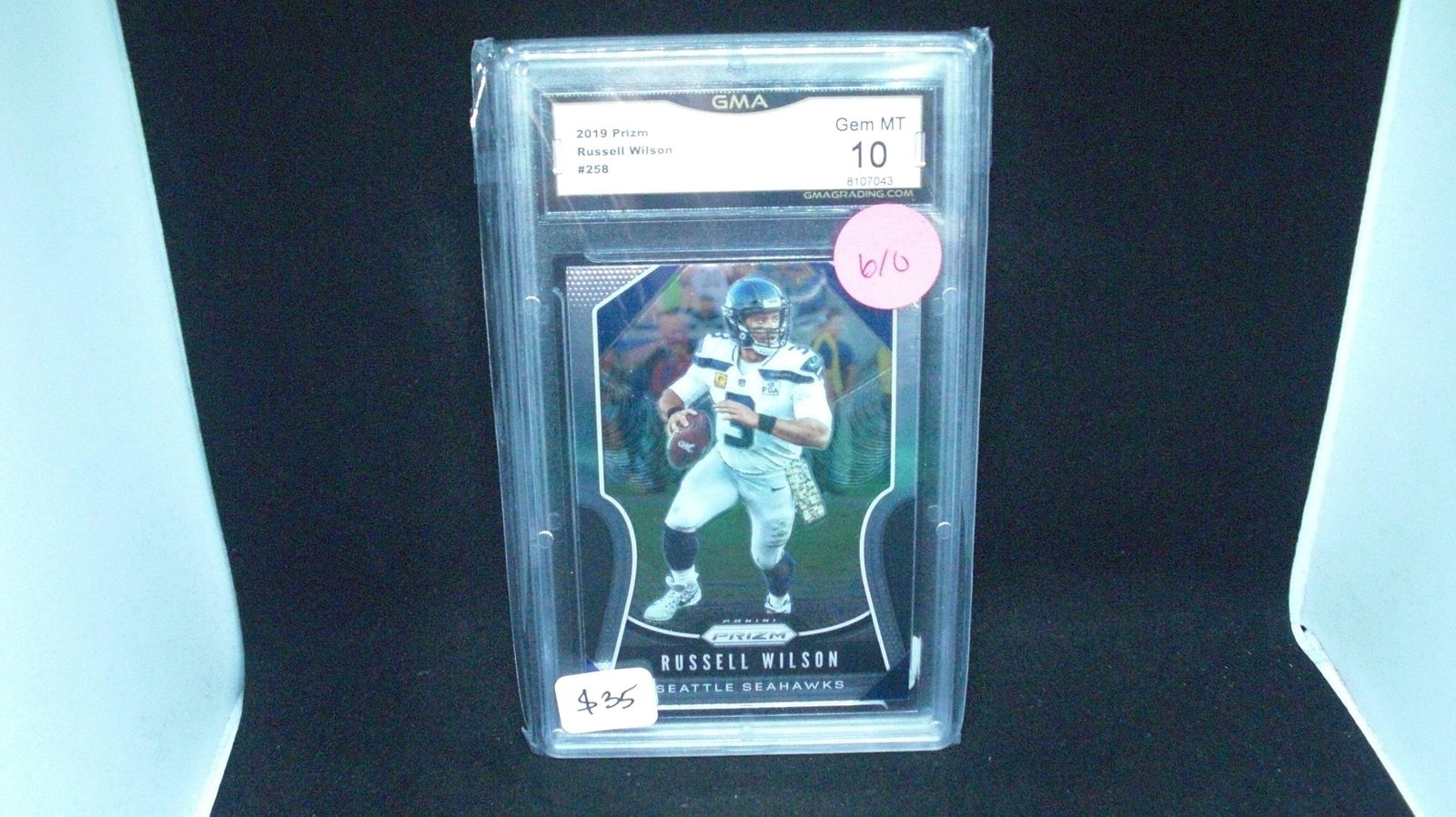 gma graded gem 10 russell wilson prizm (1 of 1)