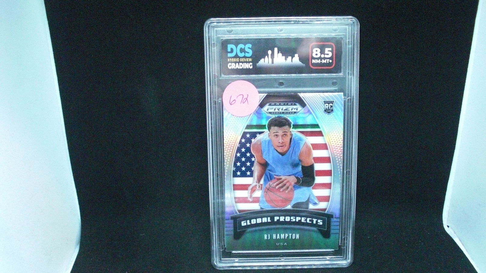dcs grading 8.5 rj hampton silver prizm (1 of 1)