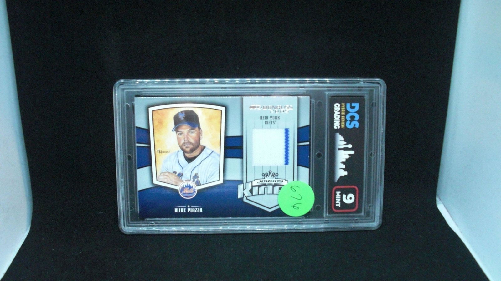 dcs grading 9 mike piazza pin stripe jersey card (1 of 1)