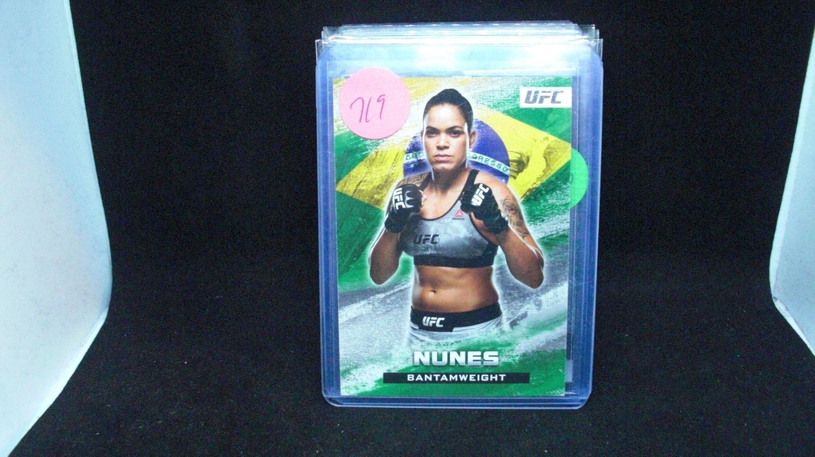 amanda nunes ufc card'paul pogba prizm soccer: in top loader