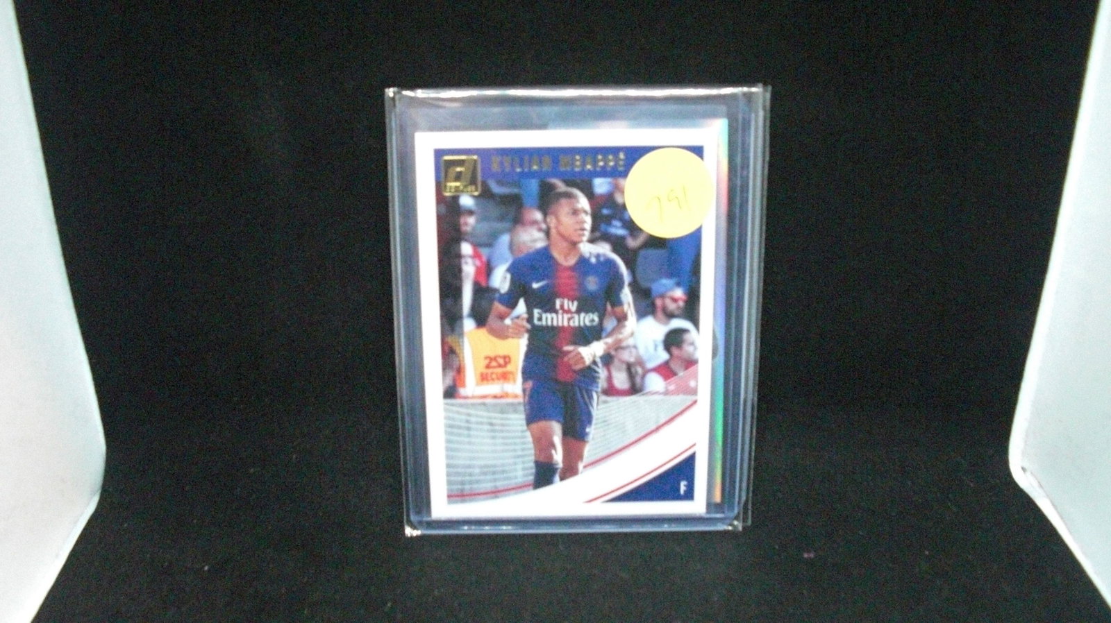 kylian mbappe soccer card: in top loader