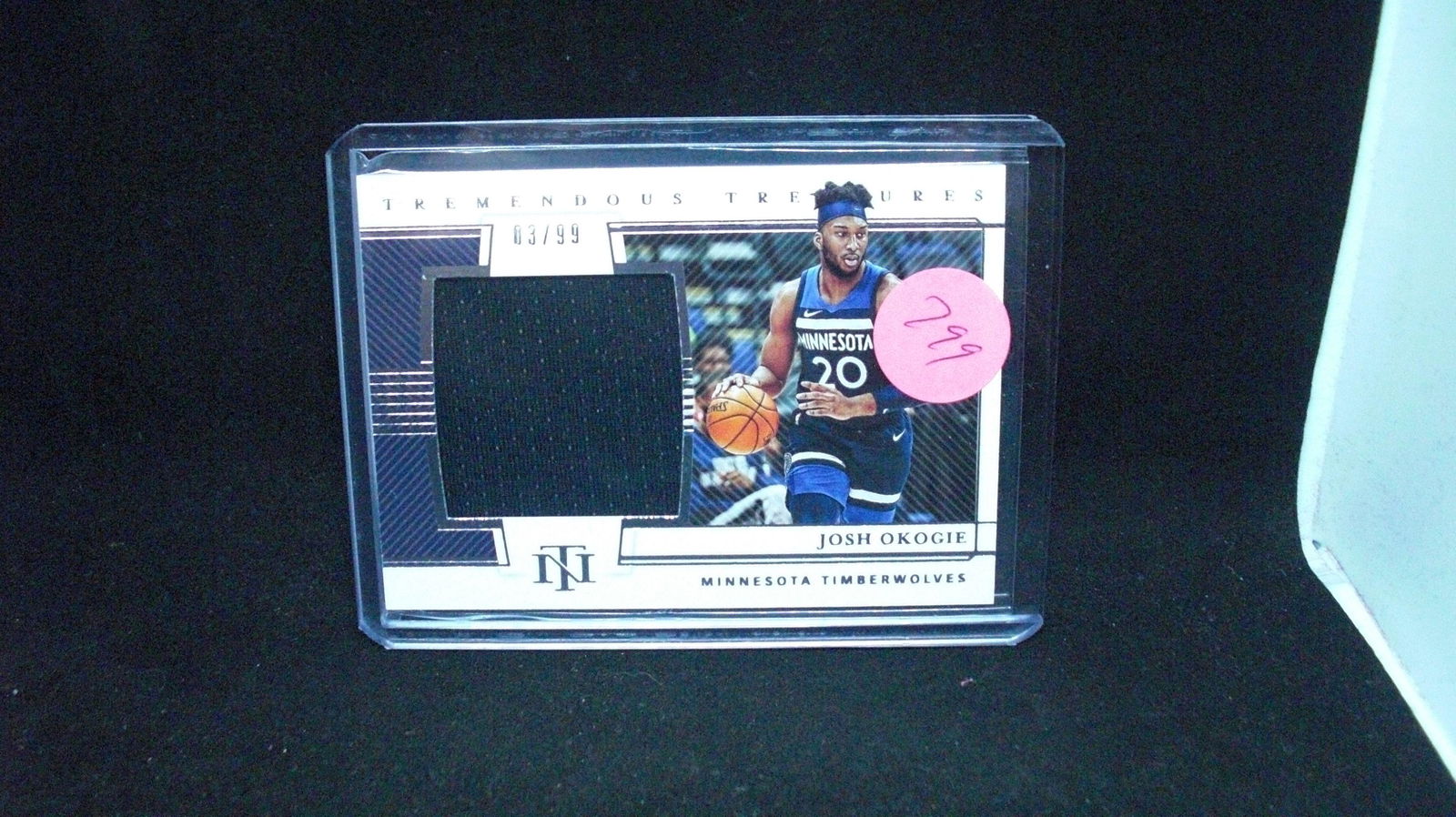 national treasures josh okogie patch 03/99 (1 of 1)