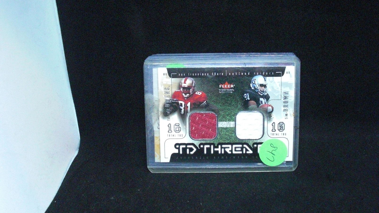 terrell owens & tim brown dual jersey card (1 of 1)
