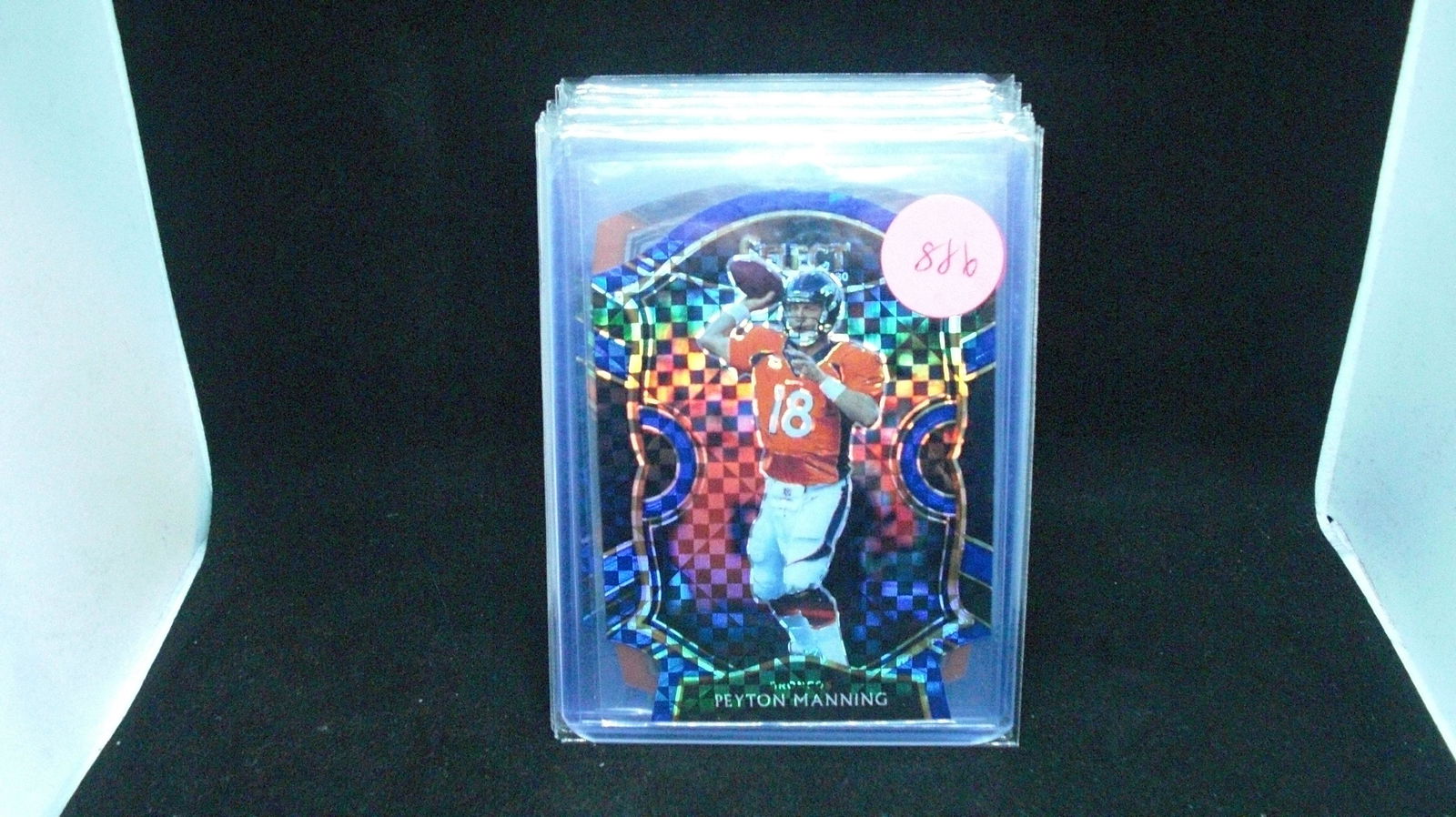 Peyton Manning bluechecker die cut card (1 of 1)