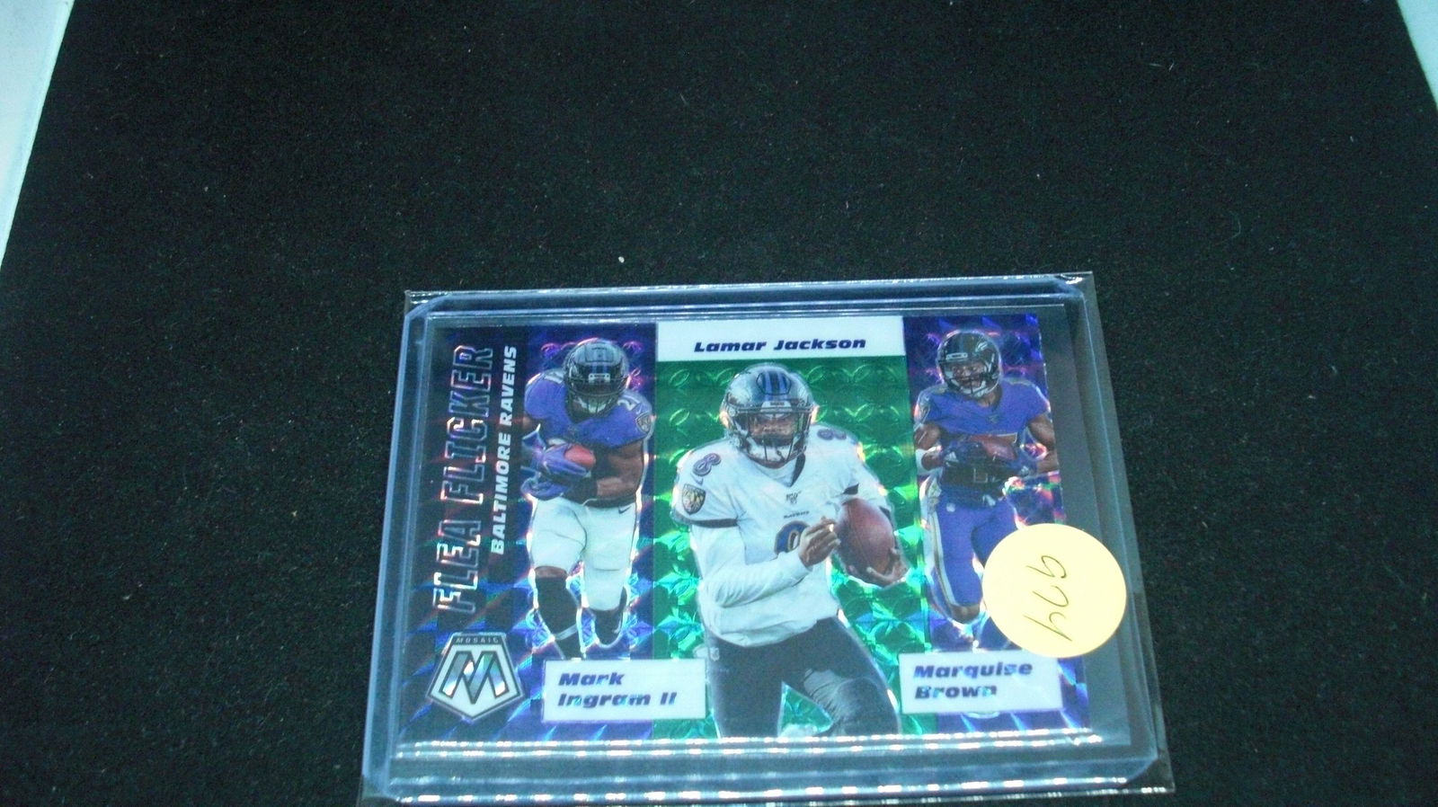 Lamar Jackson flea flicker green mosaic (1 of 1)