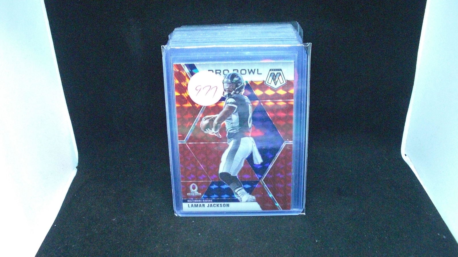 Lamar Jackson red mosaic Pro Bowl (1 of 1)