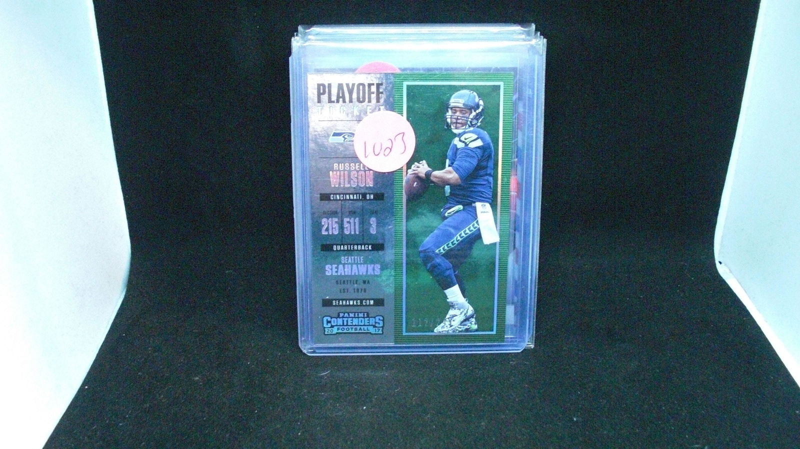 Russell Wilson playoff ticket short print 112 of 249 (1 of 1)