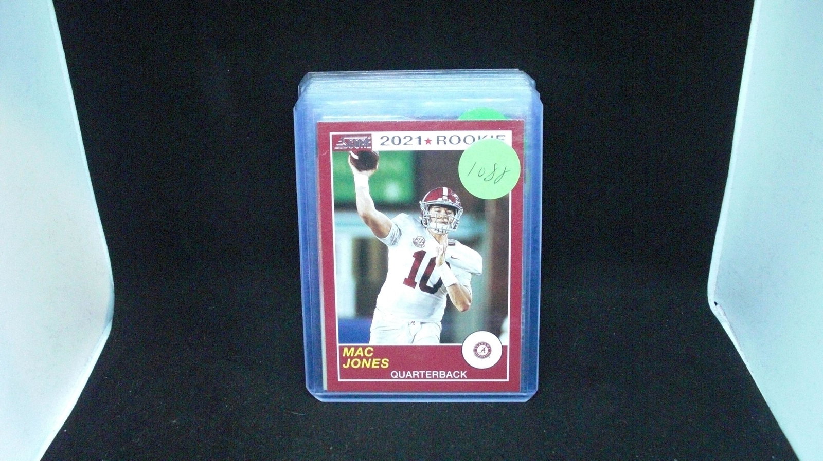 mac jones rookie card: in top loader